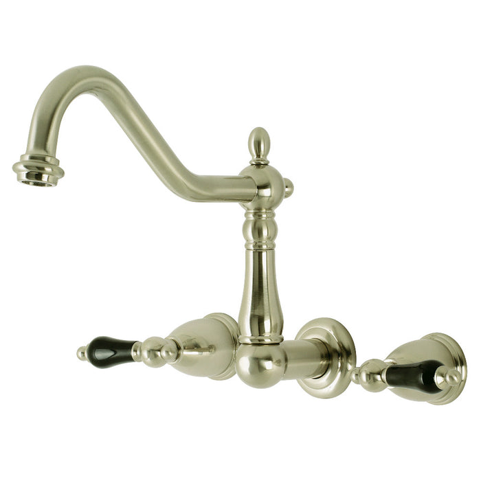 Kingston Brass KS1028PKL Duchess Two-Handle Wall Mount Roman Tub Faucet, Brushed Nickel