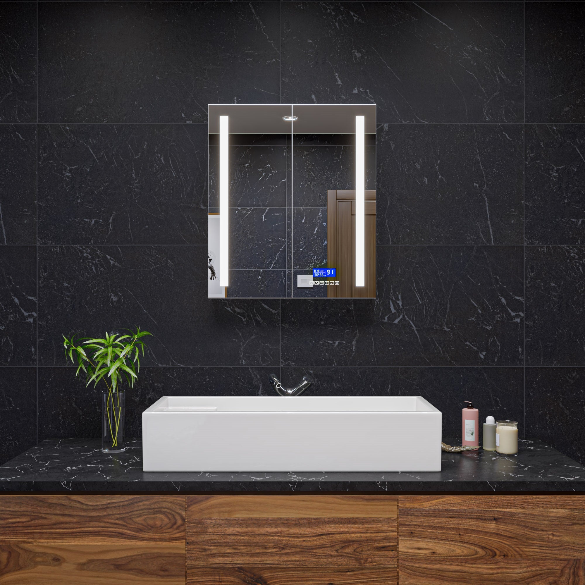 ALFI AB1570-PC Tall Wave Polished Chrome Single Lever Bathroom Faucet