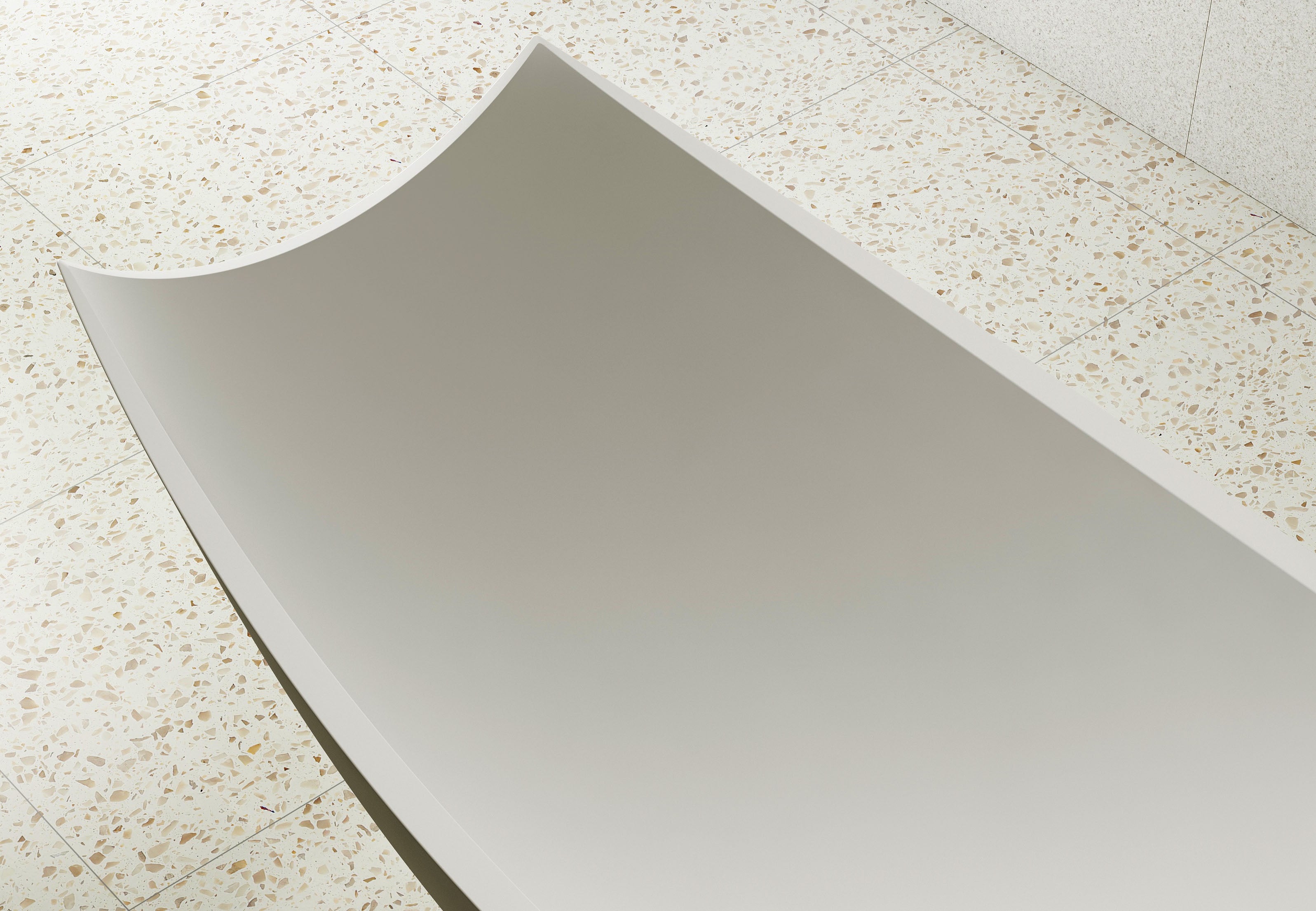 ALFI AB9992 White Matte 71" Solid Surface Resin Free Standing Hammock Style Bathtub