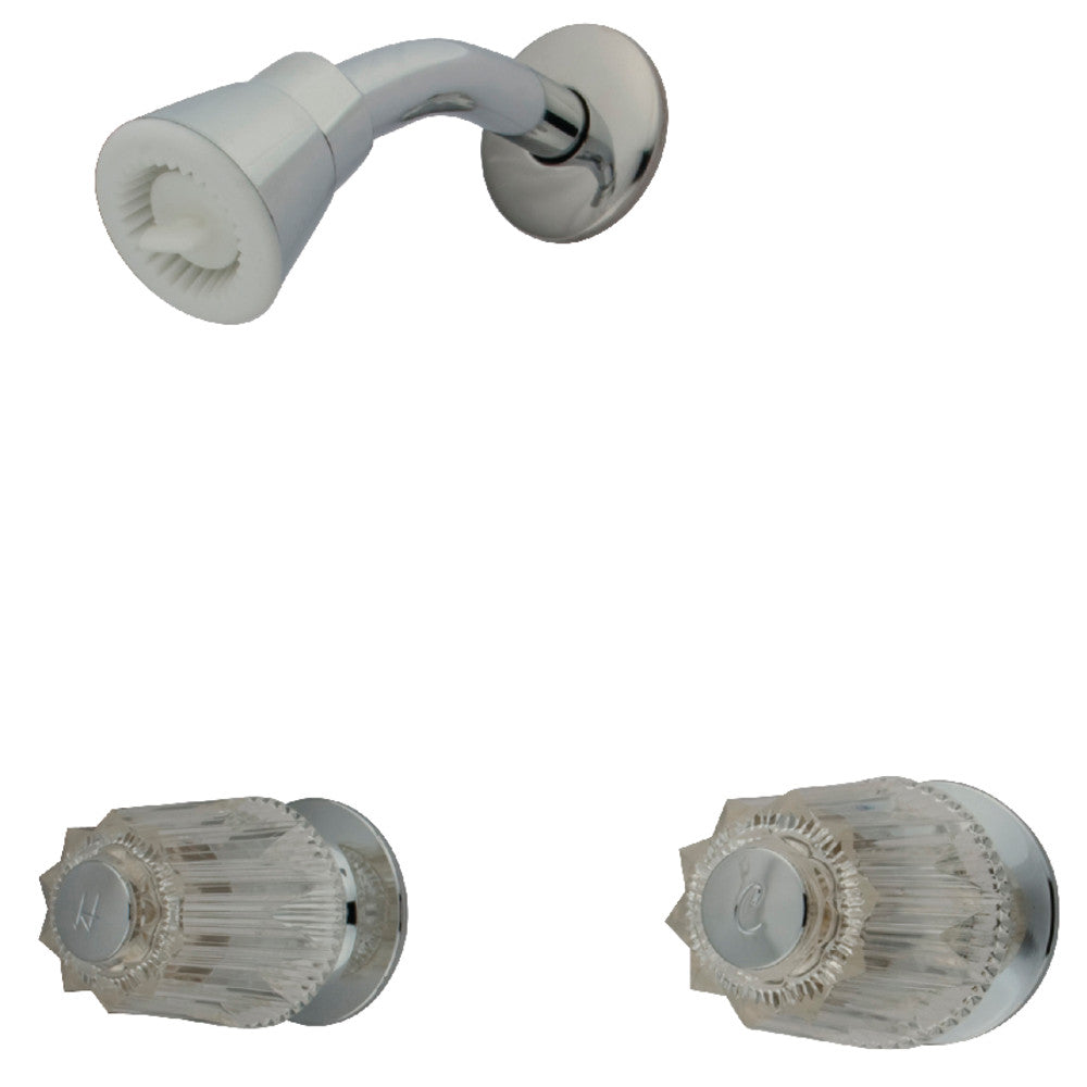 Kingston Brass KF114C Double-Handle Shower Faucet, Polished Chrome