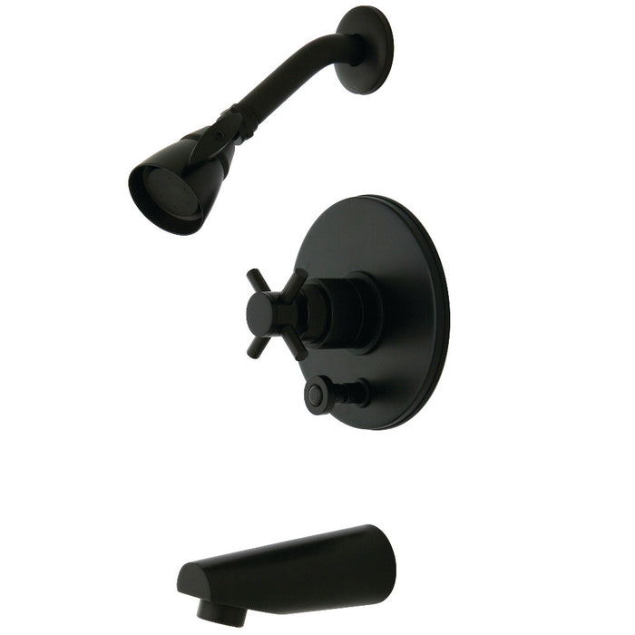 Kingston Brass KB86950DX Concord Single-Handle Pressure Balanced Tub and Shower Faucet, Oil Rubbed Bronze