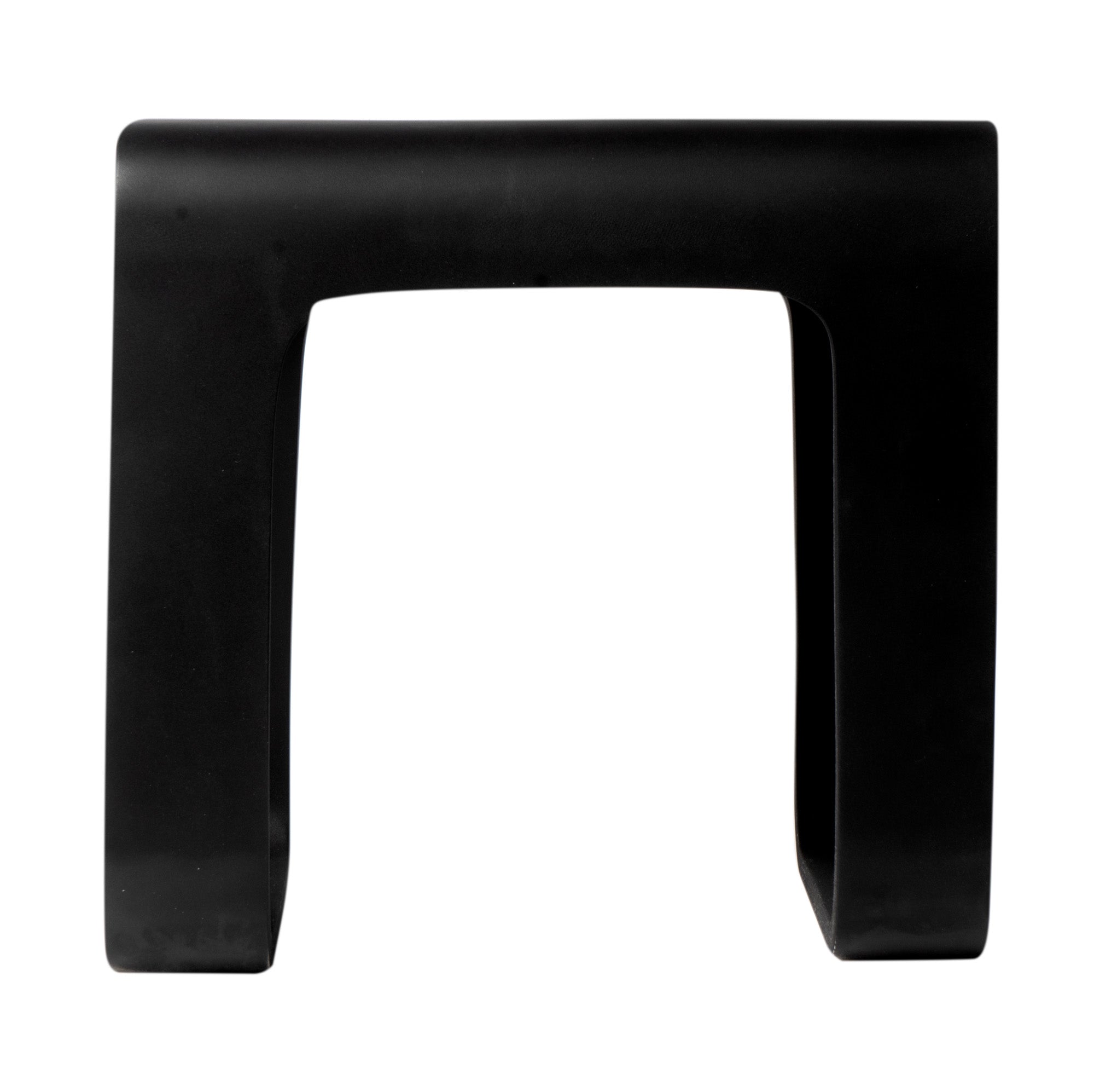 ALFI ABST99BM Black Matte Solid Surface Resin Bathroom / Shower Stool