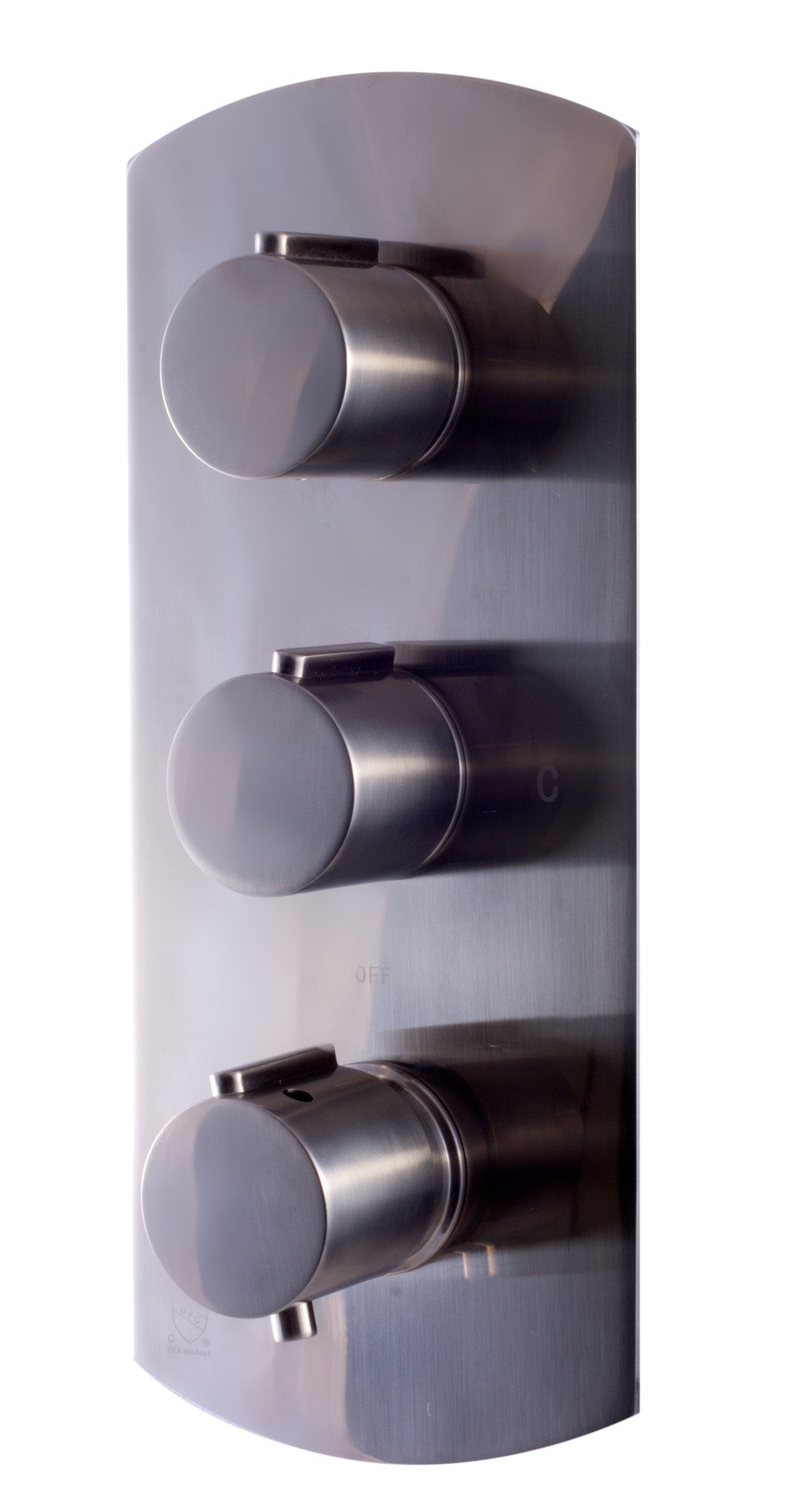 ALFI AB3901-BN Brushed Nickel Round 2 Way Thermostatic Shower Mixer