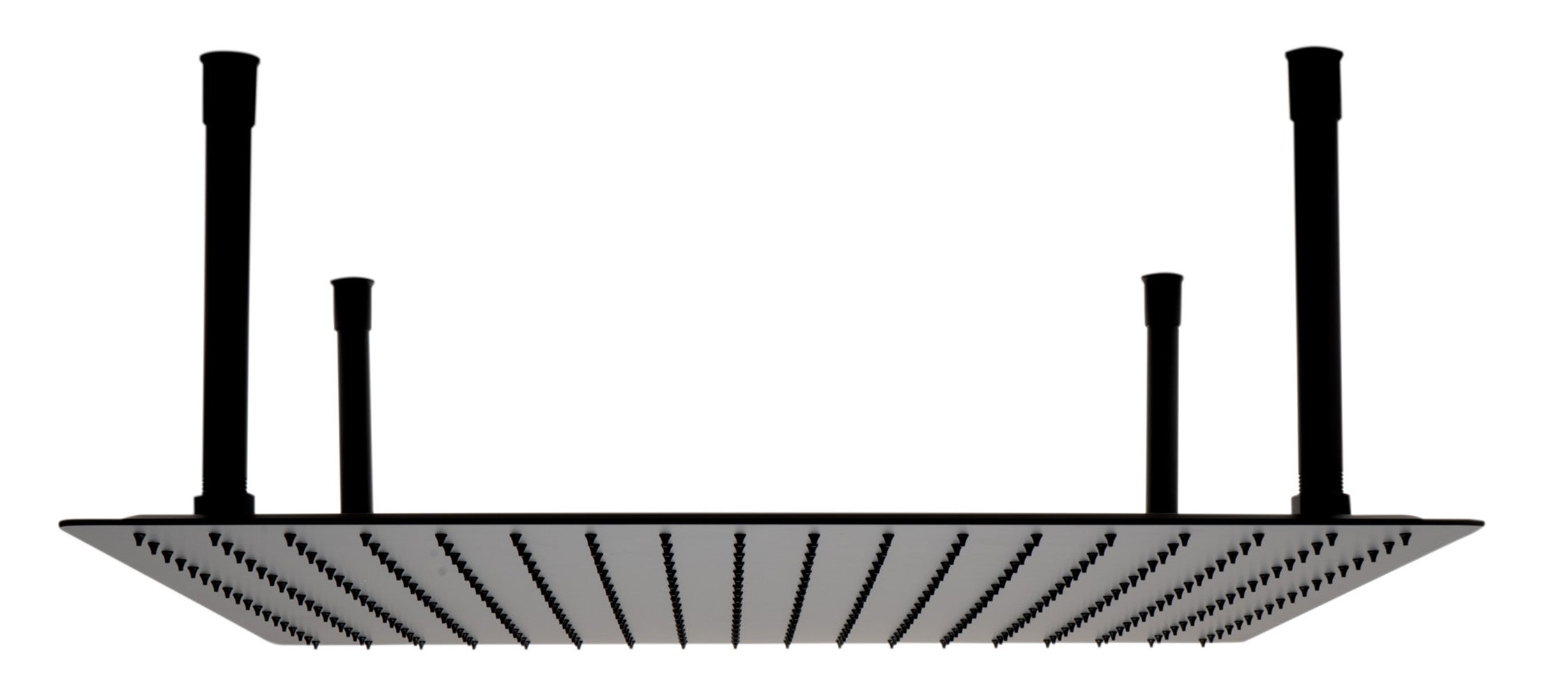 ALFI RAIN24S-BM Matte Black Stainless Steel 24" Square Ultra-Thin Rain Shower Head