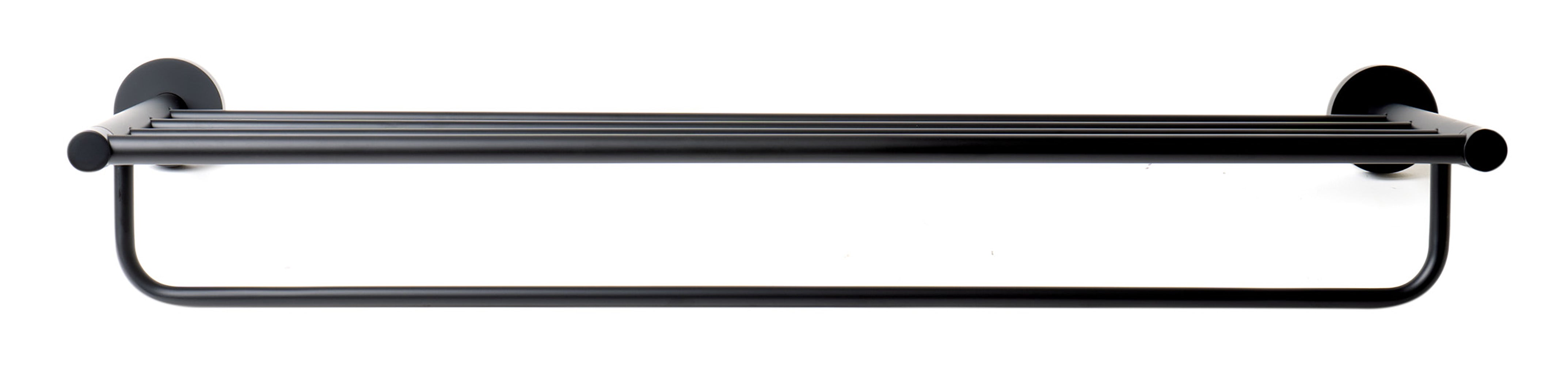 ALFI AB9538-BM Black Matte 26" Towel Bar & Shelf
