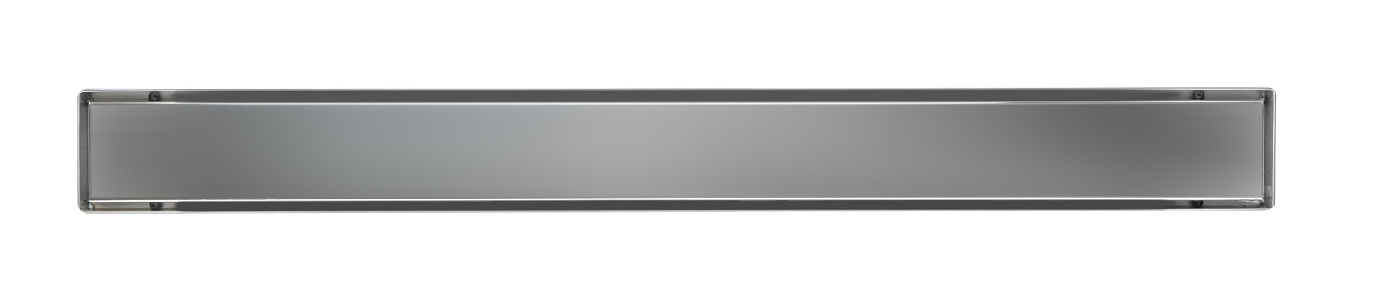 ALFI ABLD24B-PSS 24" Modern Polished Stainless Steel Linear Shower Drain with Solid Cover