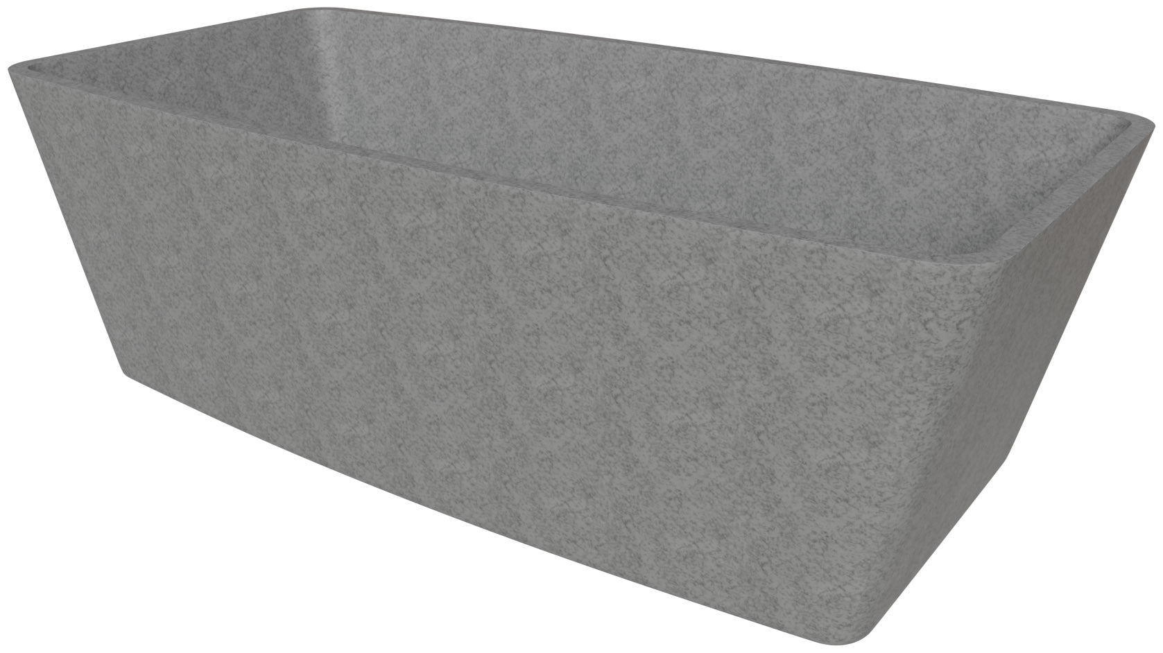 ALFI ABCO71TUB 71" Solid Concrete Rectangular Freestanding Bathtub