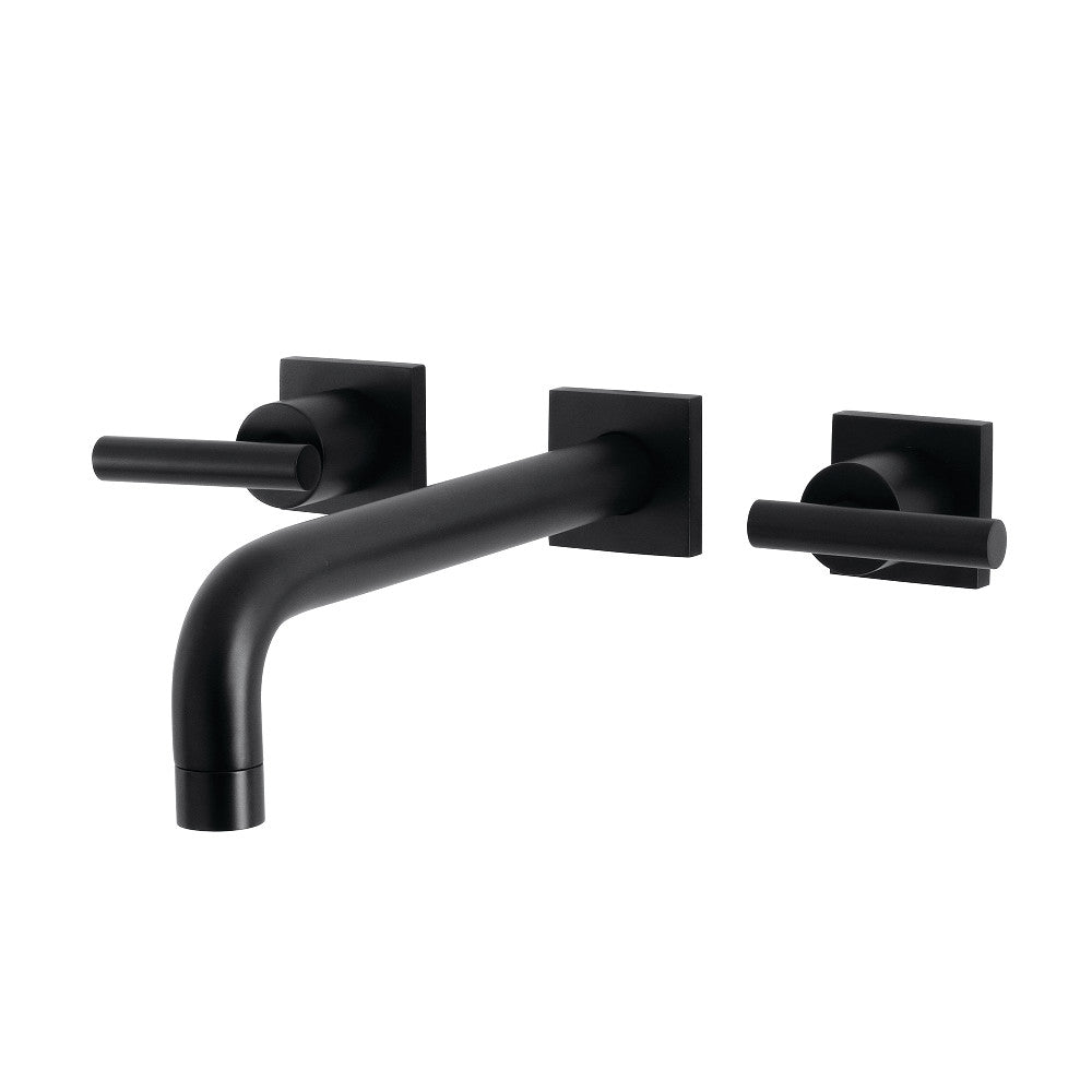 Kingston Brass KS6020CML Manhattan Two-Handle Wall Mount Roman Tub Faucet, Matte Blackz
