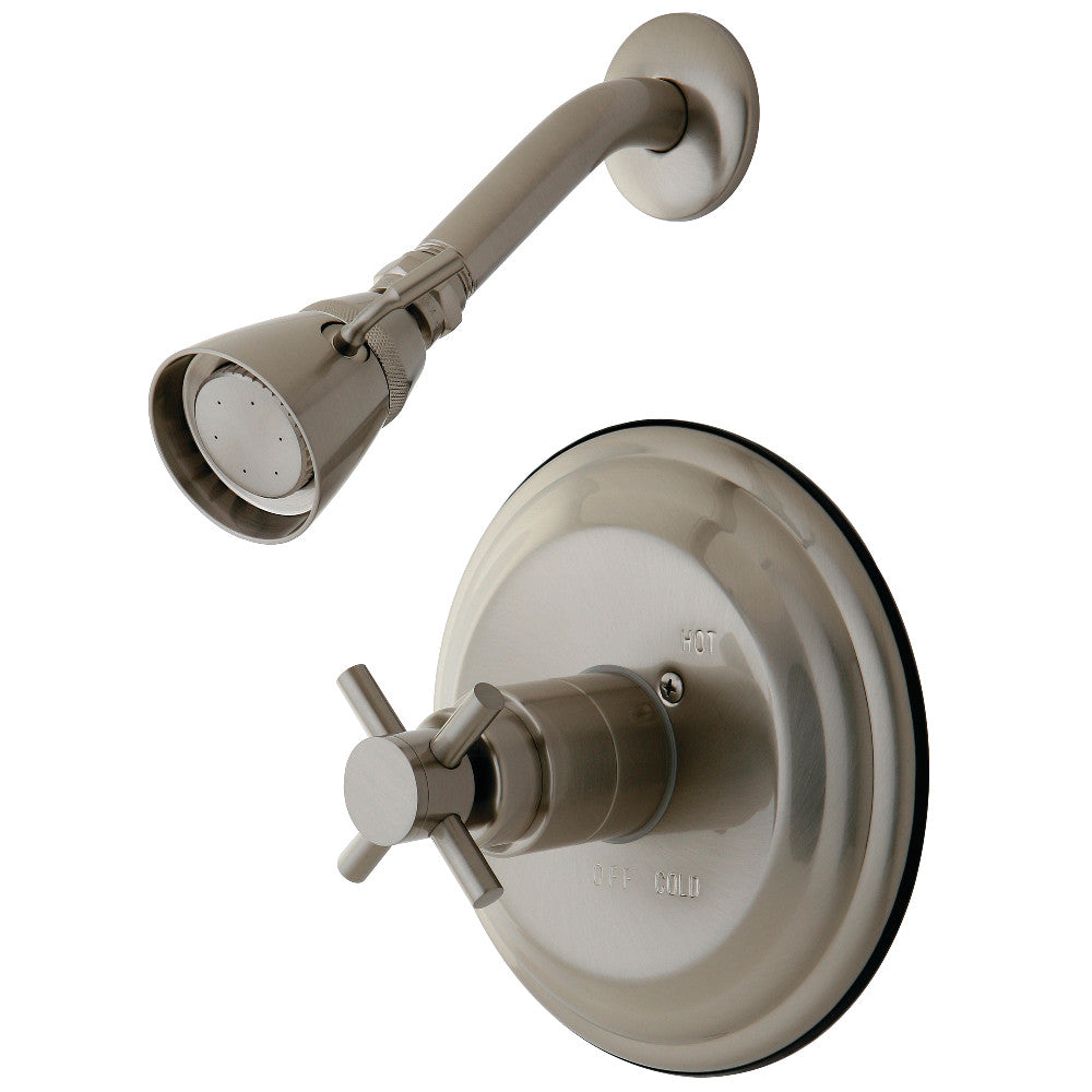 Kingston Brass KB2638DXSO Concord Single-Handle Pressure Balanced Shower Faucet, Brushed Nickel