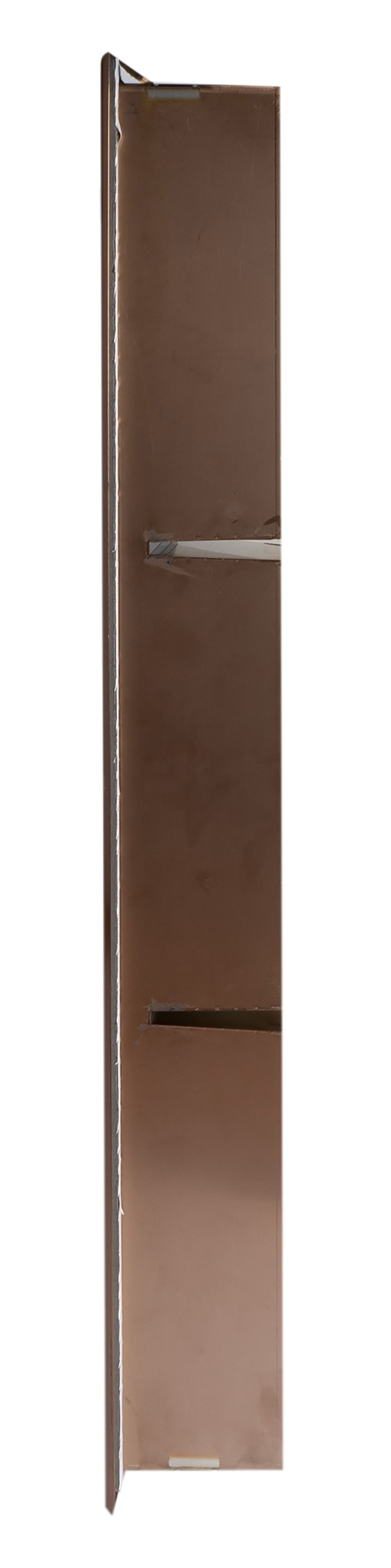 ALFI ABNP0836-BC 8" x 36" Brushed Copper PVD Stainless Steel Vertical Triple Shelf Shower Niche