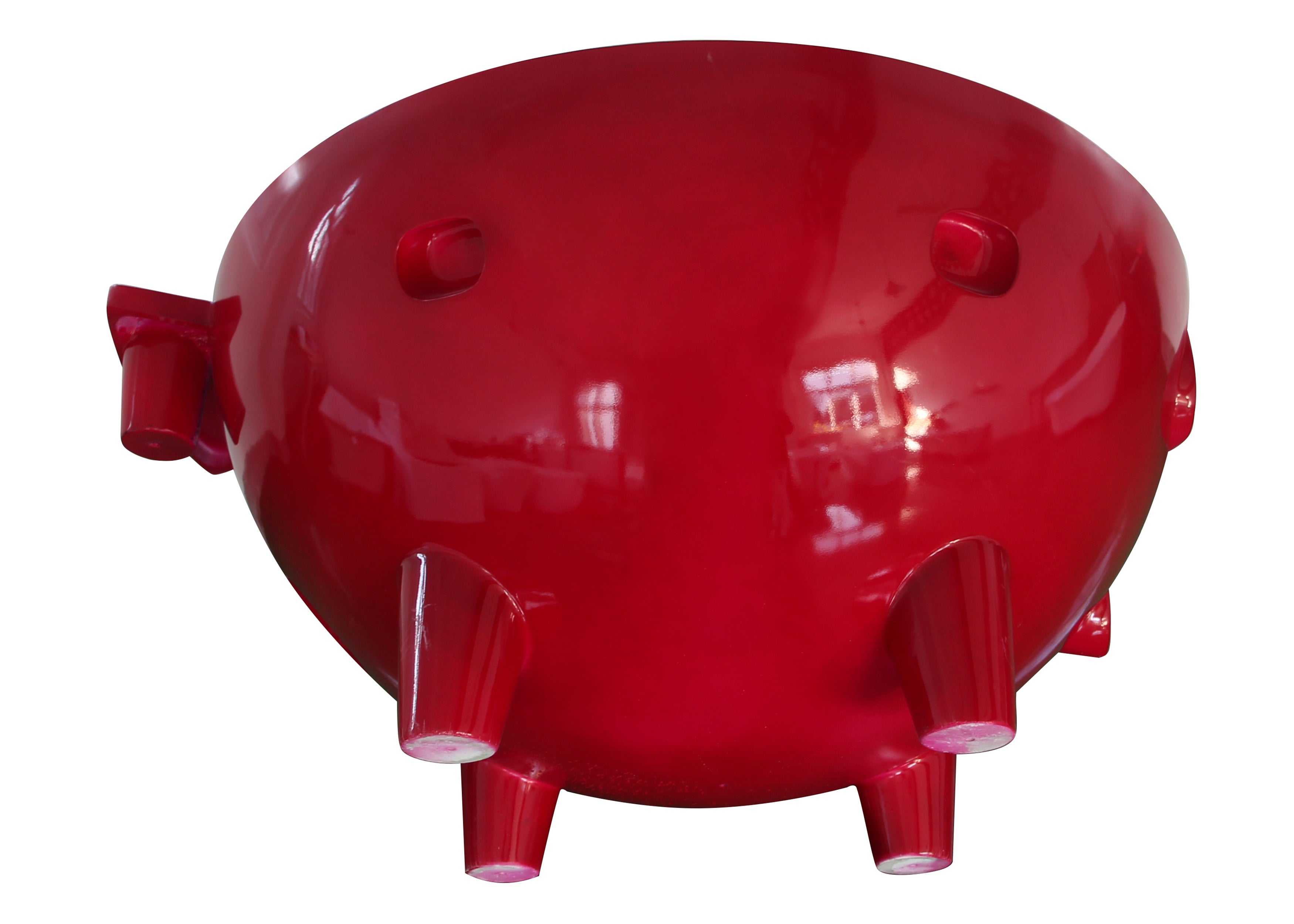 ALFI Red Wine FireHotTub The Round Fire Burning Portable Outdoor Hot Bath Tub