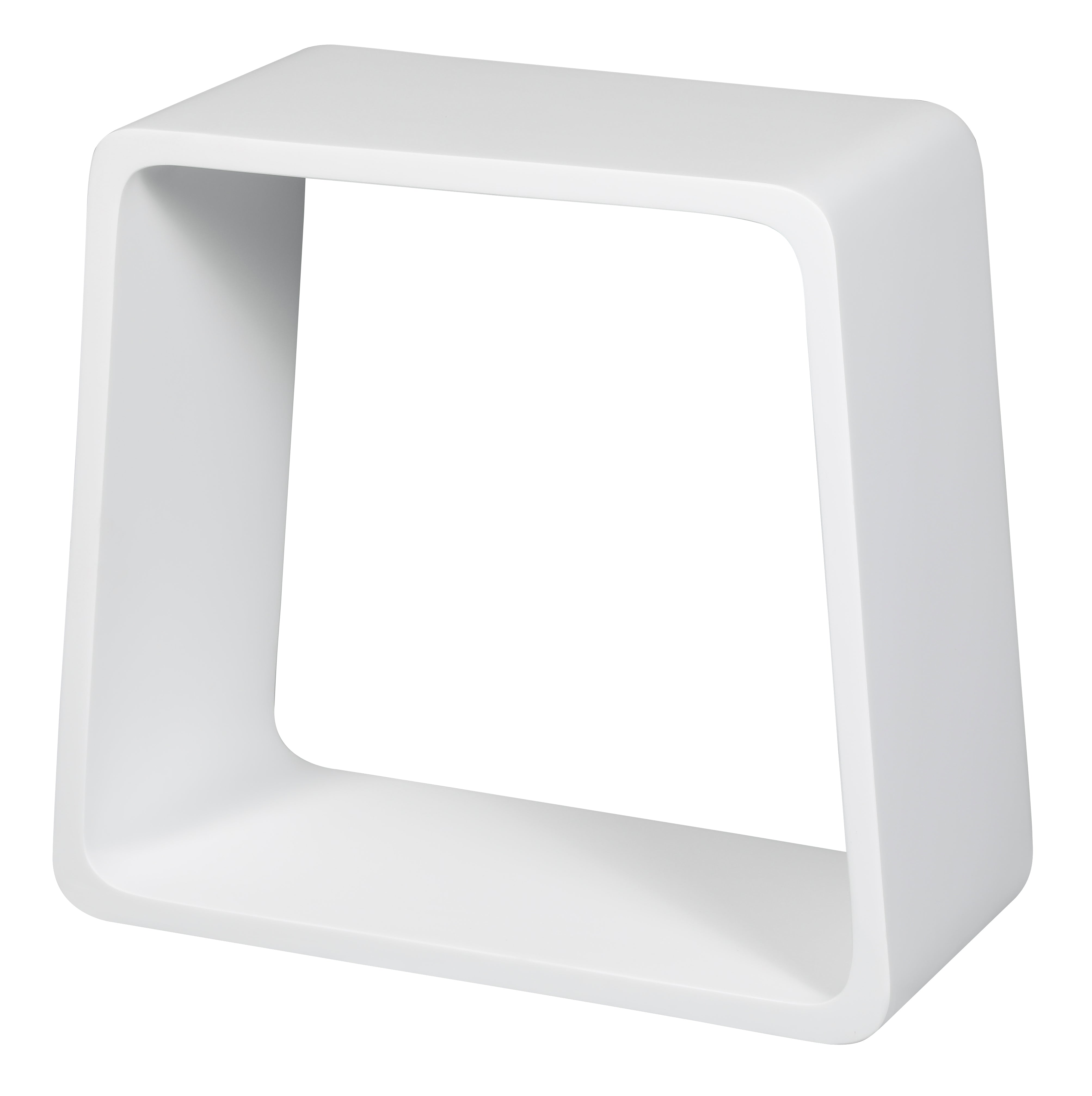 ALFI ABST55 White Matte Solid Surface Resin Bathroom / Shower Stool