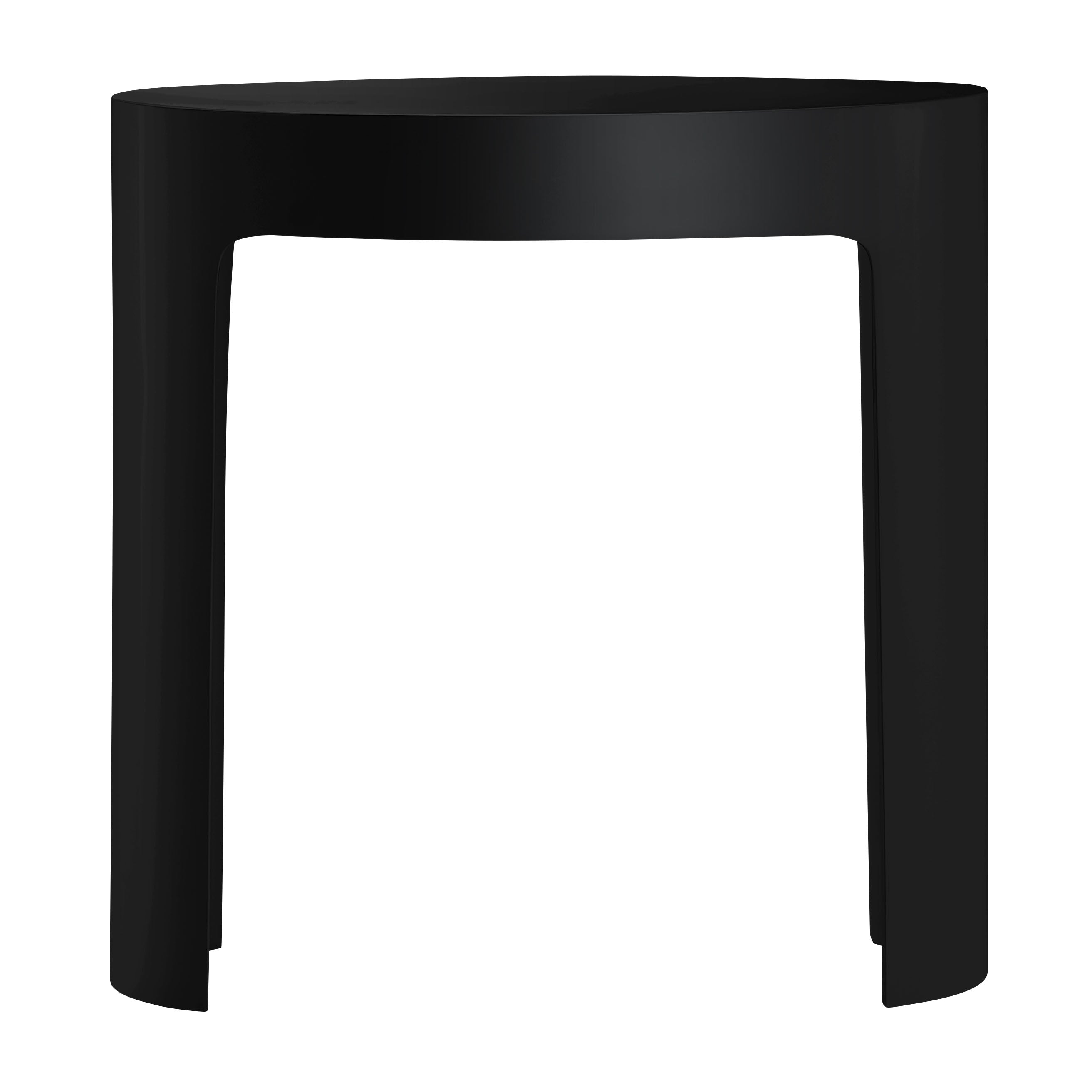 ALFI ABST66BM Black Matte Solid Surface Resin Bathroom / Shower Stool