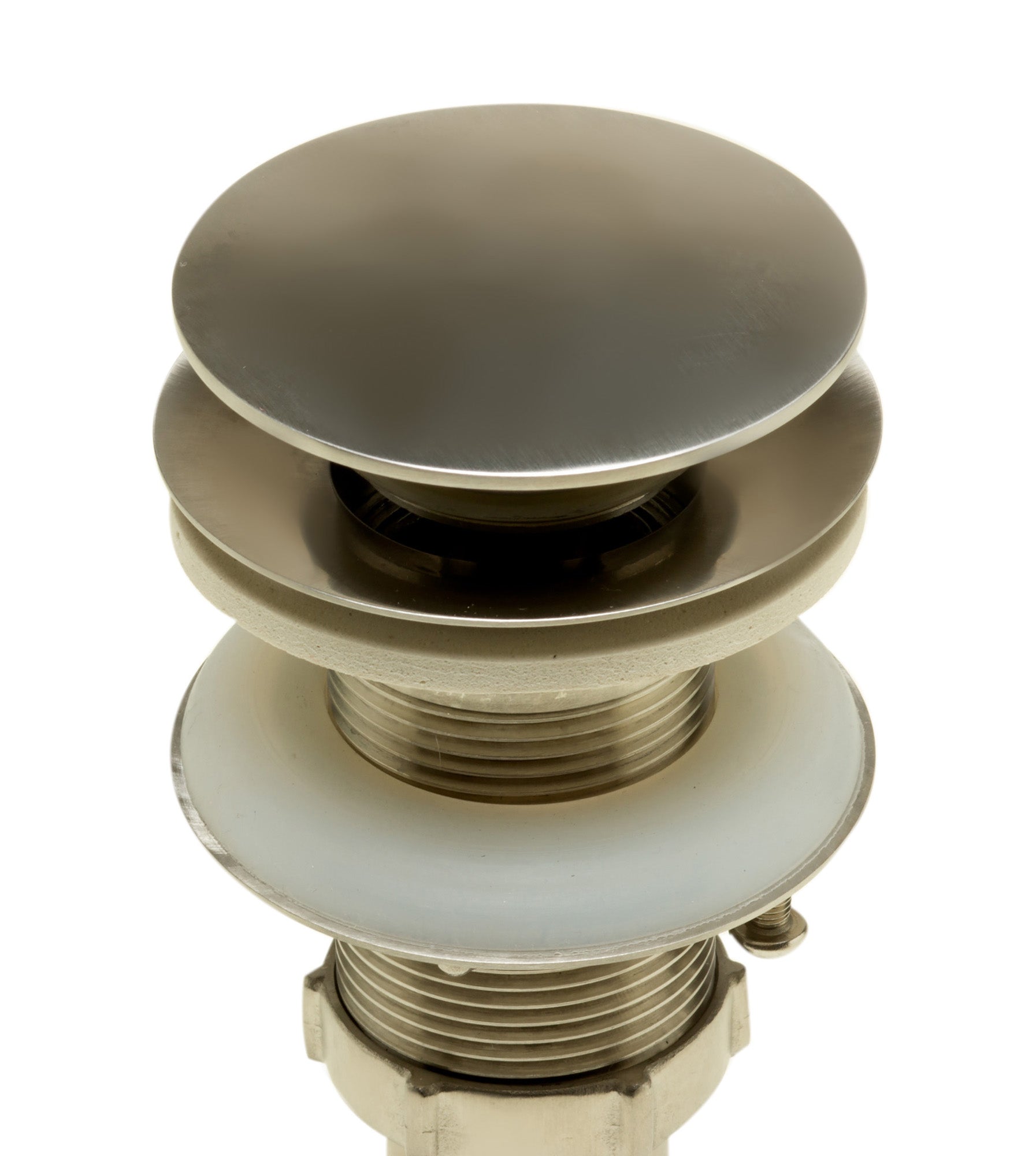 ALFI AB5009-BSS Brushed Stainless Steel Pop Up Drain for Sink w/o Overflow