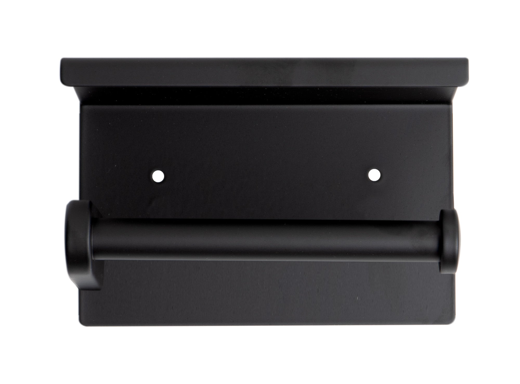 ALFI ABTPC66-BLA Black Matte Stainless Steel Toilet Paper Holder with Shelf