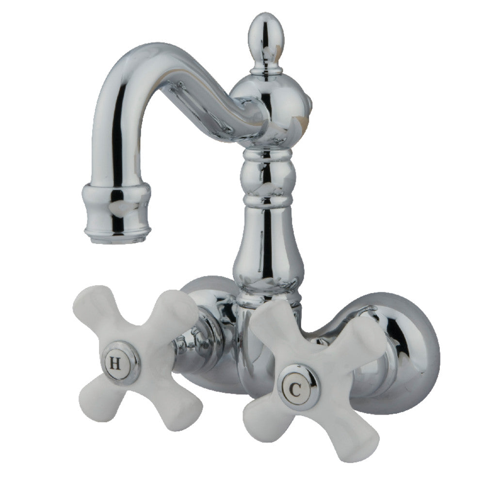 Kingston Brass CC1080T1 Vintage 3-3/8-Inch Wall Mount Tub Faucet, Polished Chrome