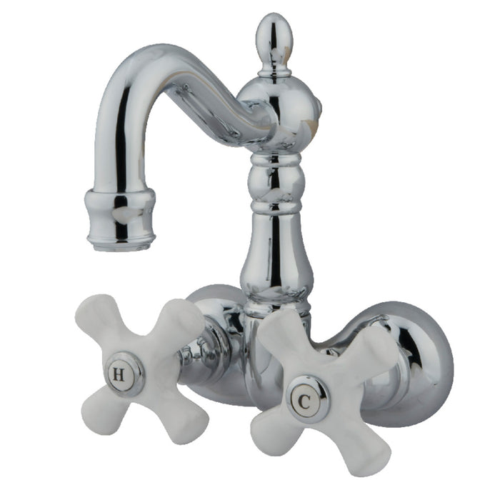 Kingston Brass CC1080T1 Vintage 3-3/8-Inch Wall Mount Tub Faucet, Polished Chrome