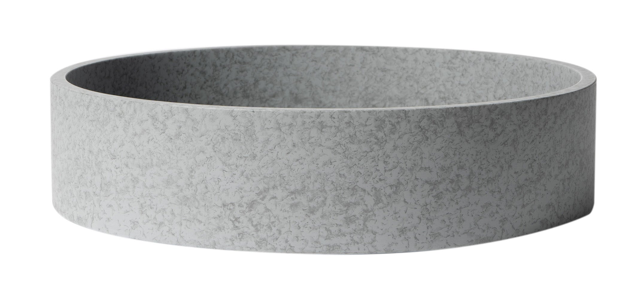 ALFI ABCO17R 17" Round Solid Concrete Gray Matte Above Mount Bathroom Sink