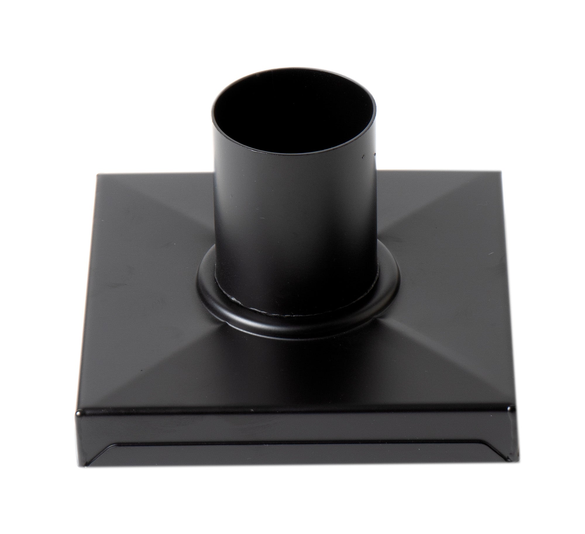 ALFI ABSD55C-BM 5" x 5" Black Matte Square Stainless Steel Shower Drain with Groove Holes