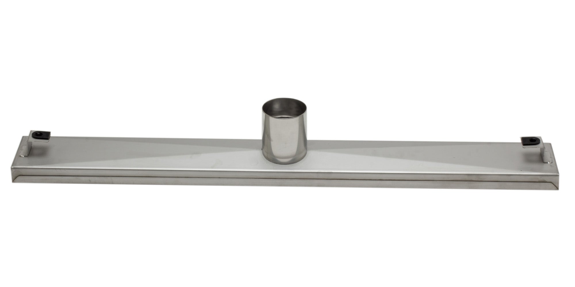 ALFI ABLD24C 24" Long Modern Stainless Steel Linear Shower Drain with Groove Holes