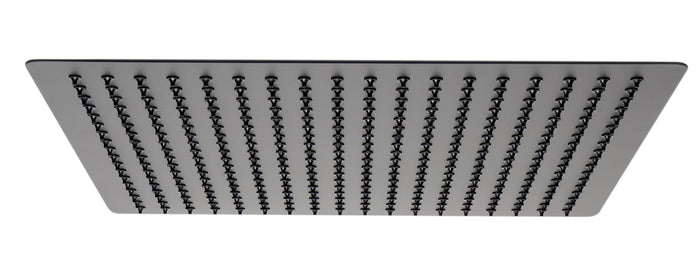 ALFI RAIN16S-BM Matte Black Stainless Steel 16" Square Ultra-Thin Rain Shower Head
