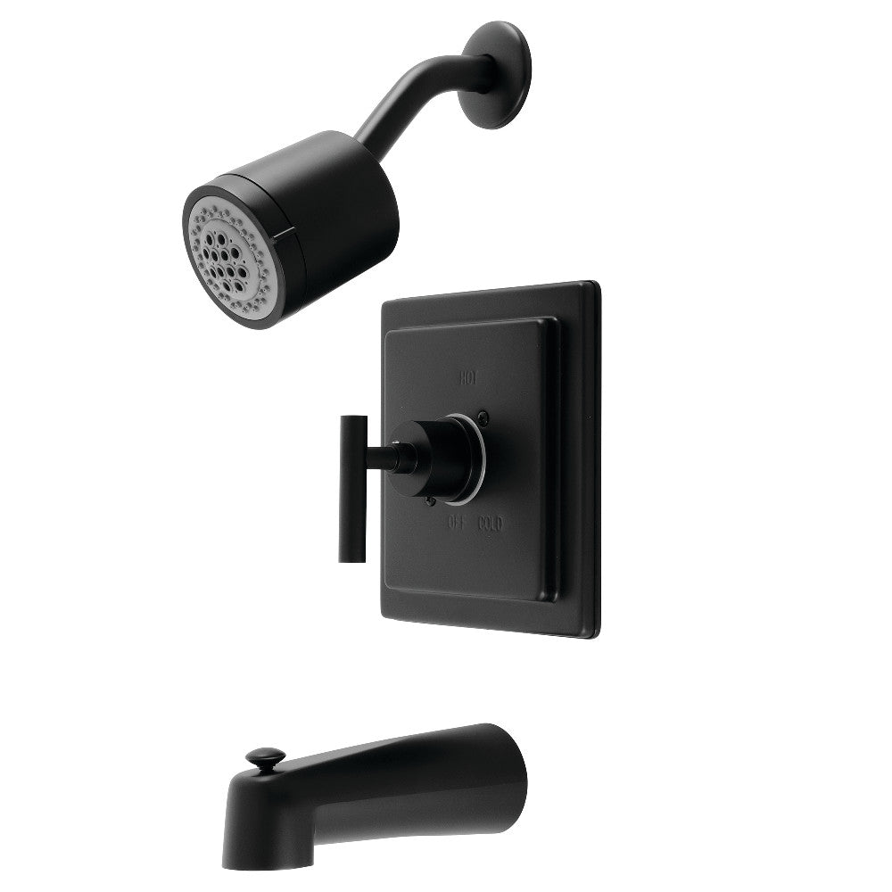 Kingston Brass KB4650CML Manhattan Single-Handle Pressure Balanced Tub and Shower Faucet, Matte Black
