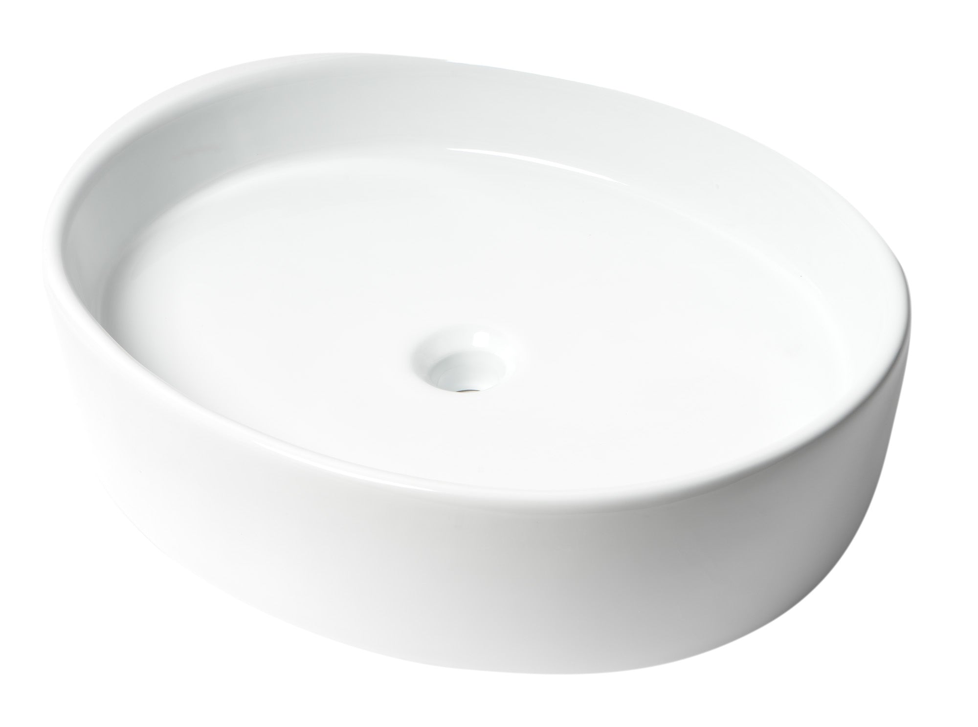 ALFI ABC911 White 22" Oval Above Mount Ceramic Sink
