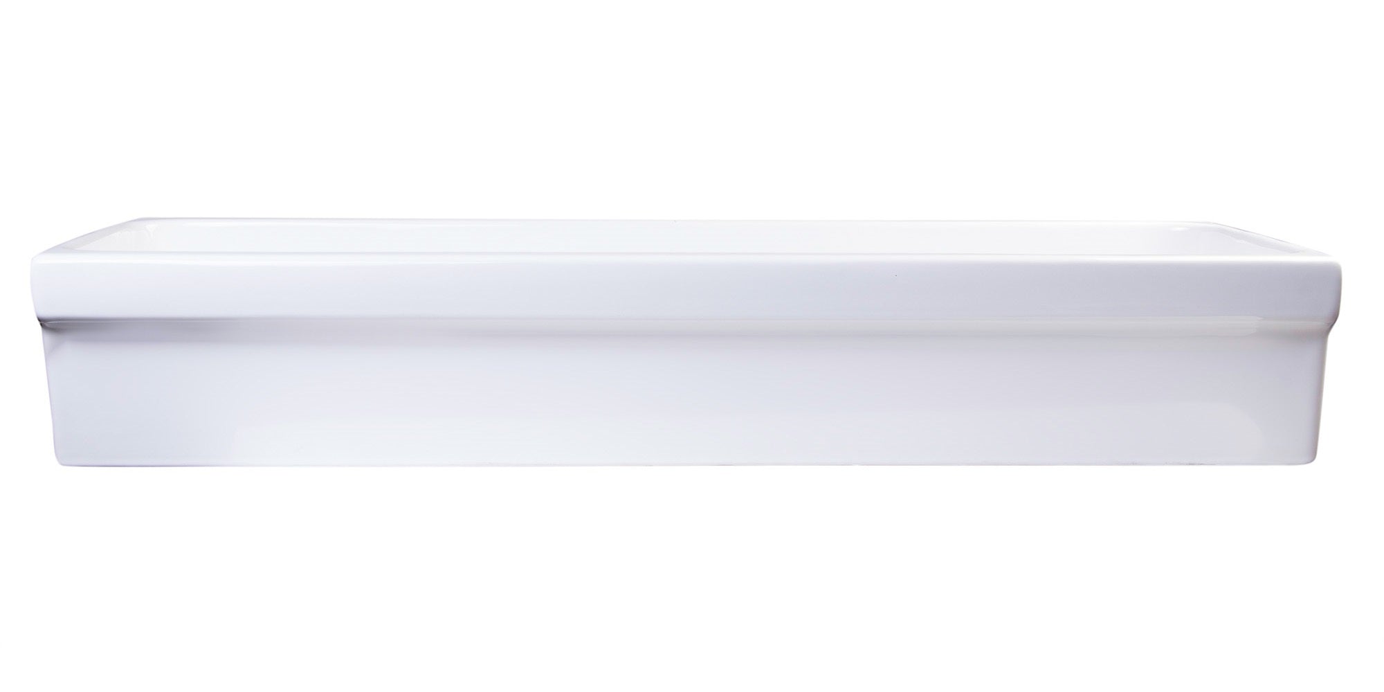 ALFI AB48TR  48" White Above Mount Fireclay Bath Trough Sink