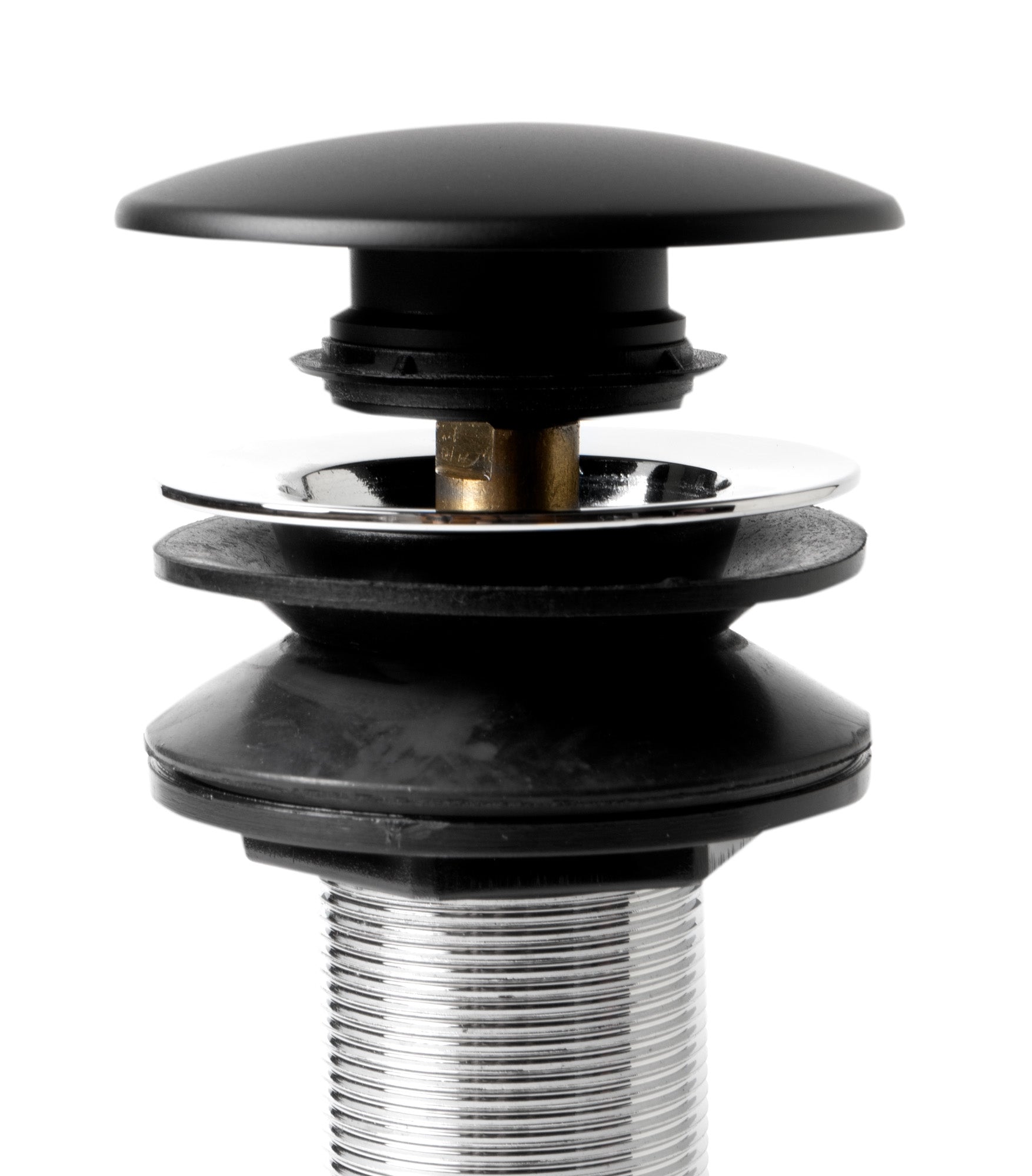 ALFI AB9056-BM Black Matte Pop Up Drain with Overflow