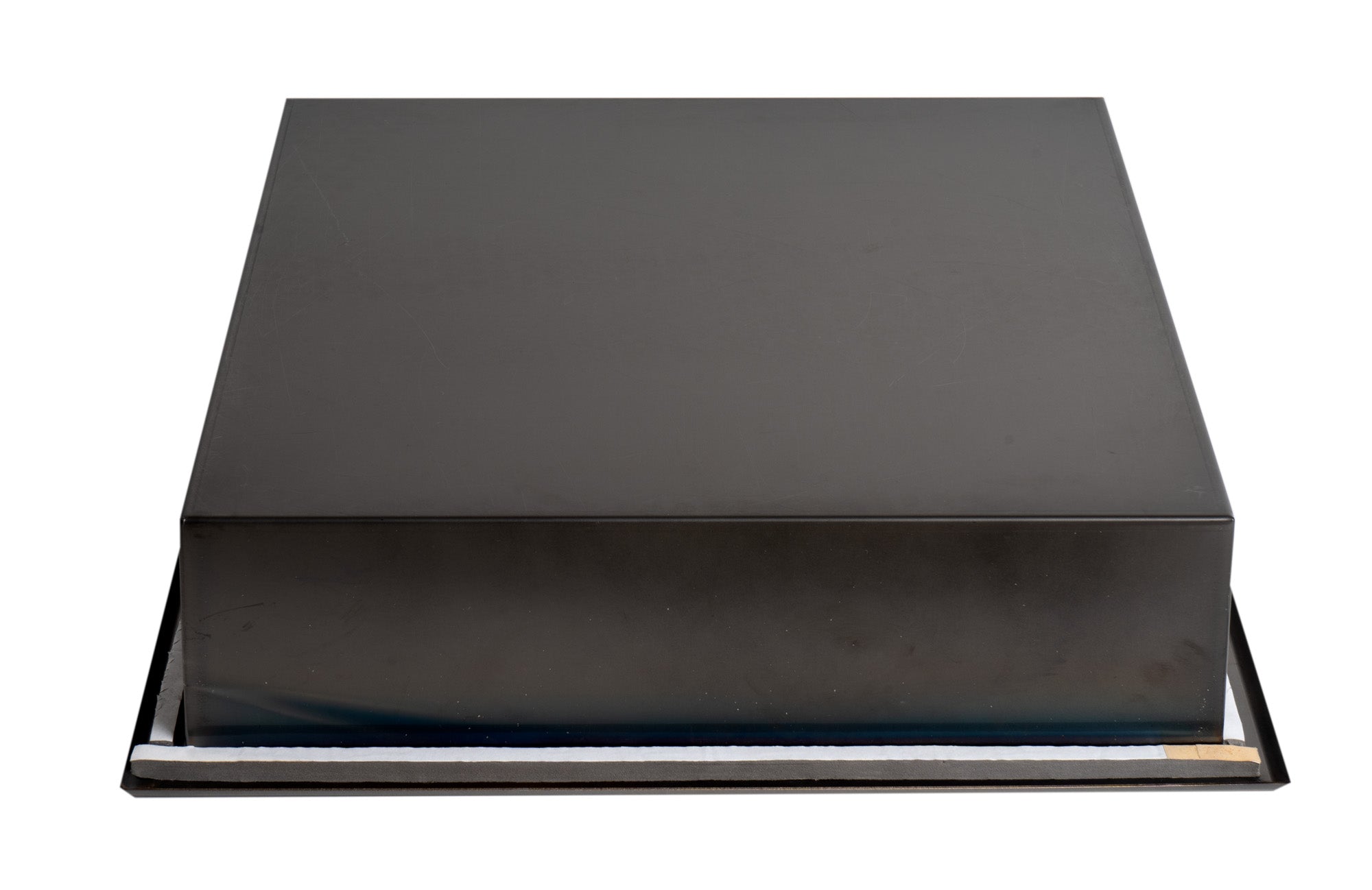 ALFI ABNP1616-BB 16" x 16" Brushed Black PVD Steel Square Single Shelf Shower Niche