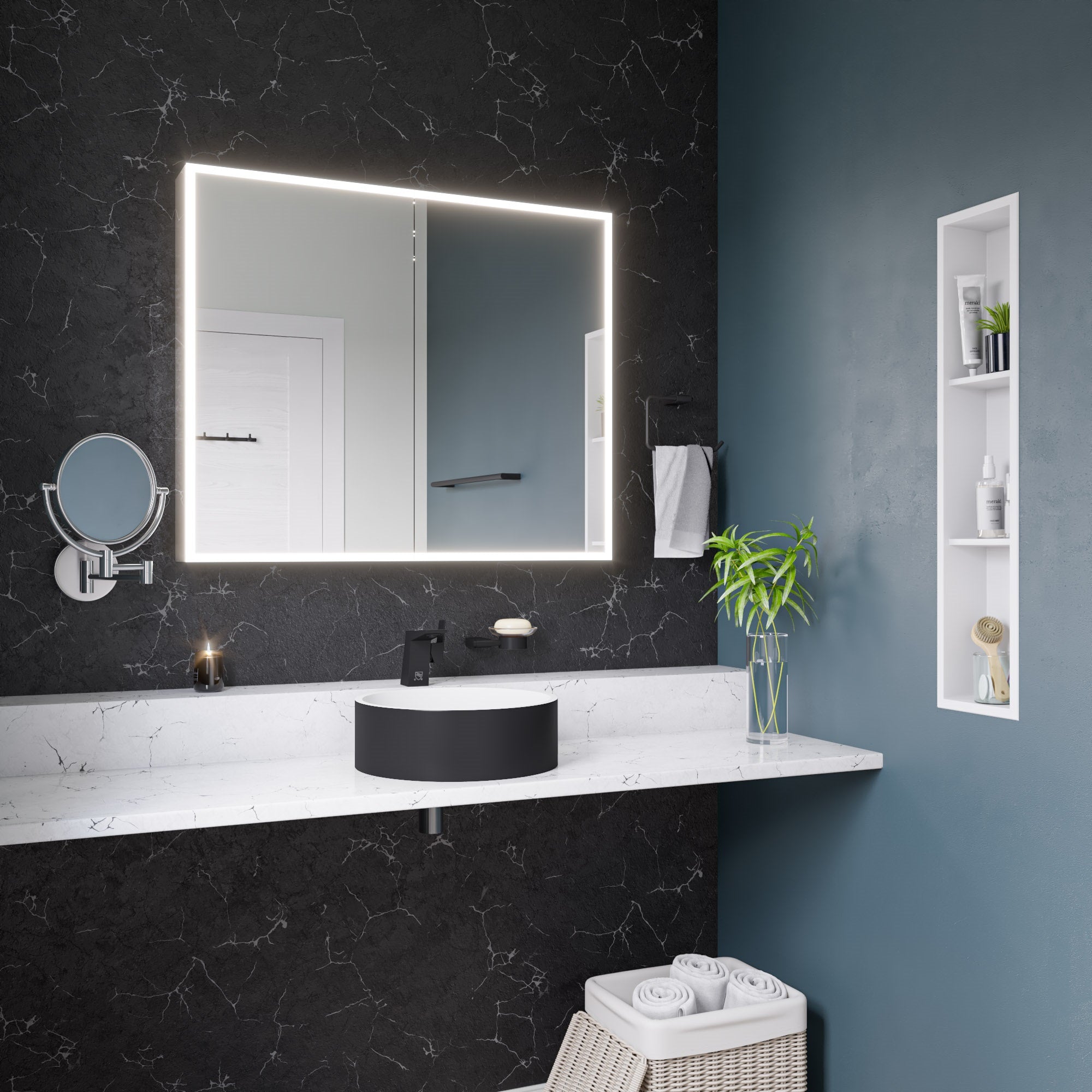 ALFI AB1470-BM Black Matte Single Hole Bathroom Faucet