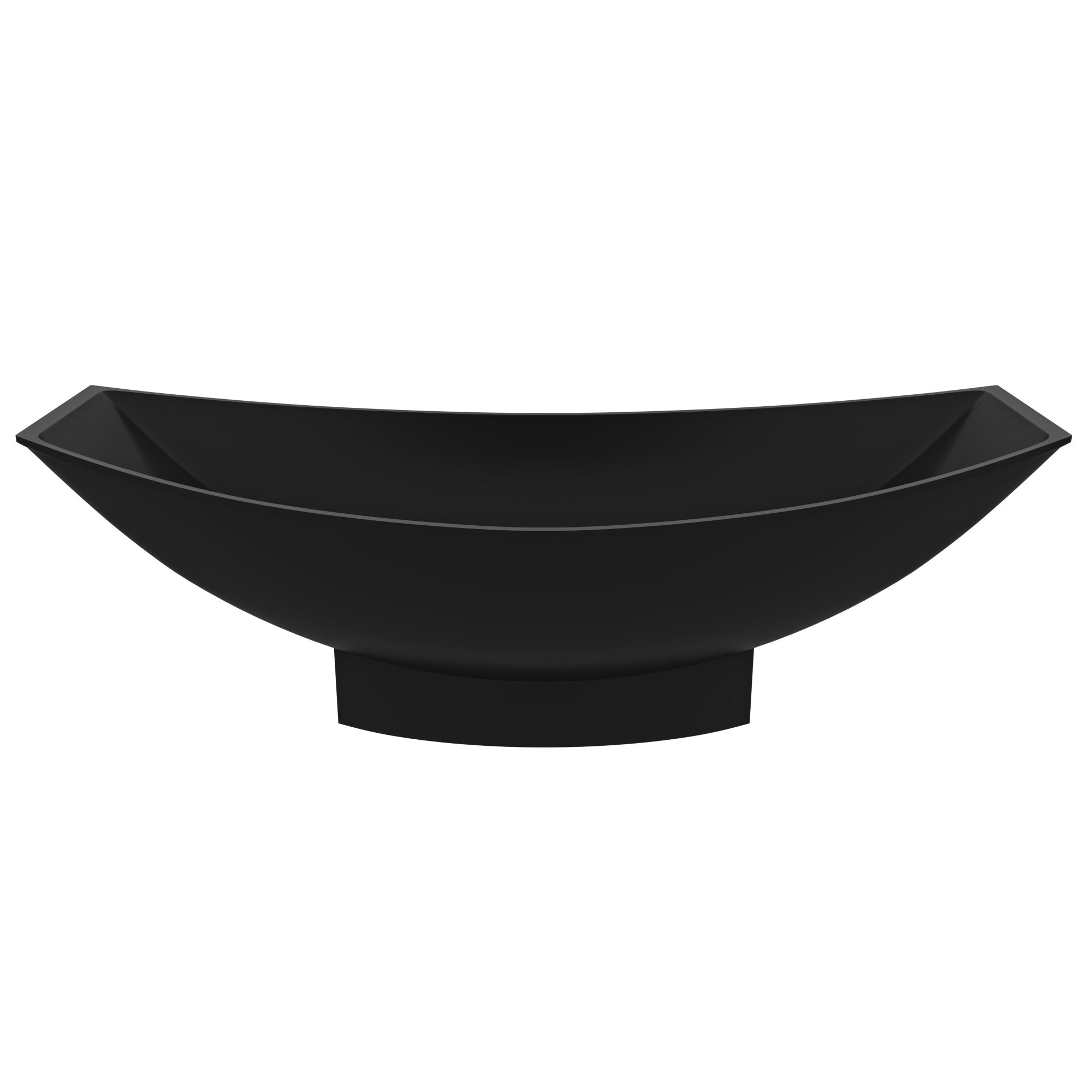 ALFI AB9991BM Black Matte 71" Solid Surface Resin Free Standing Hammock Style Bathtub
