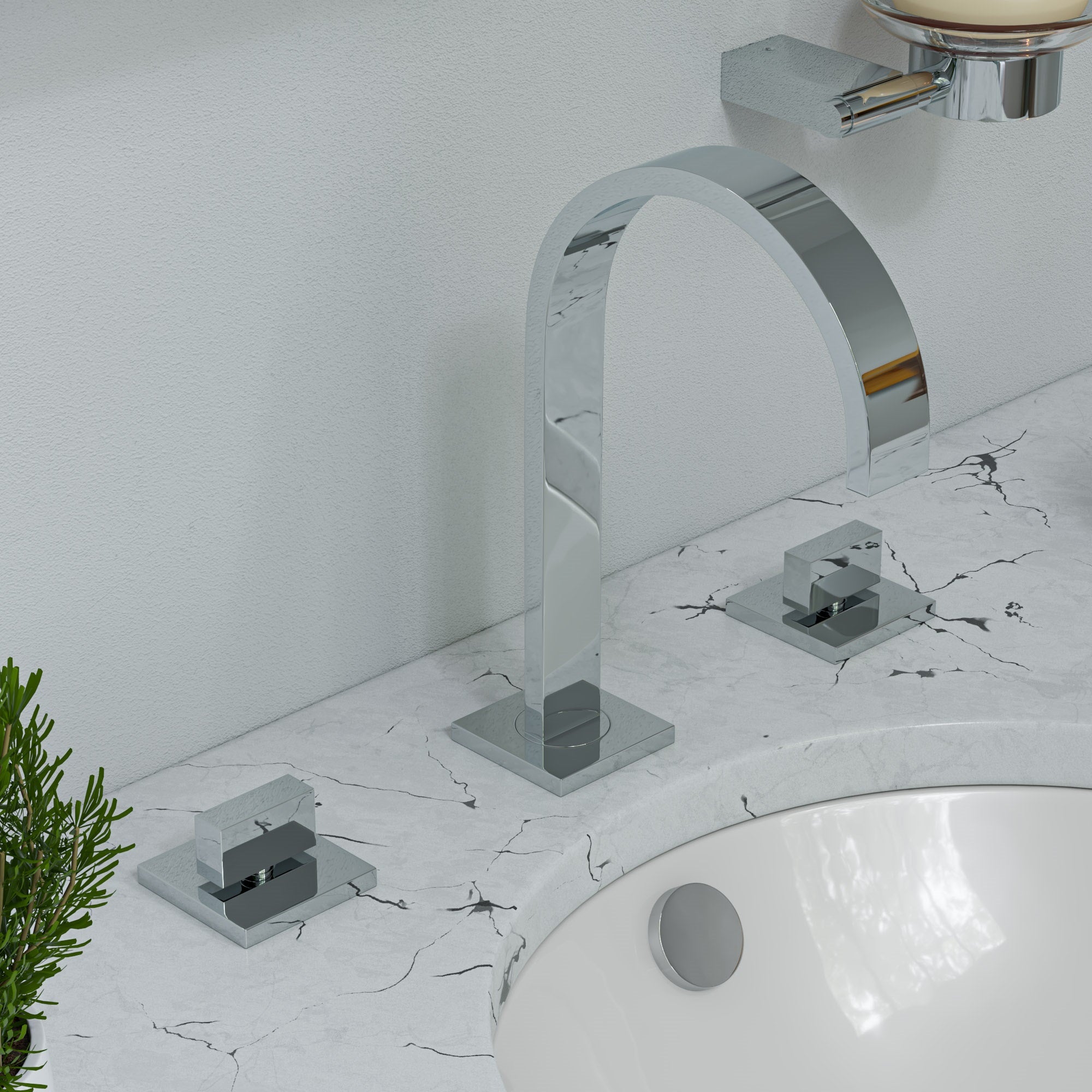 ALFI ABC601 White 17" Round Undermount Ceramic Sink
