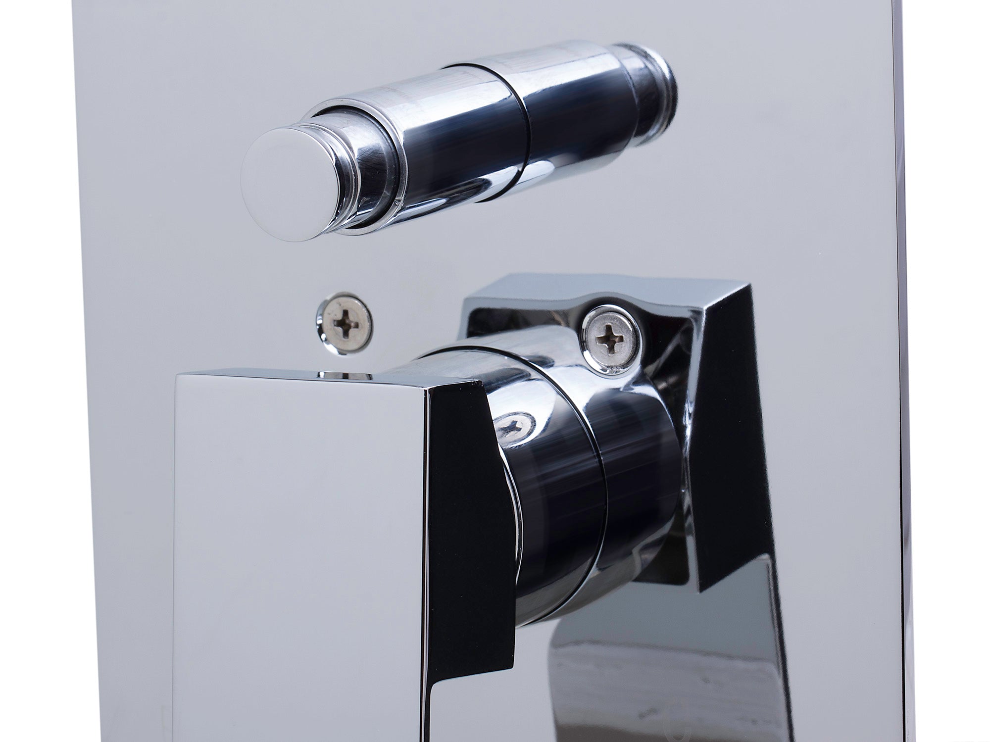 ALFI AB5601-PC Polished Chrome Shower Valve Mixer with Square Lever Handle and Diverter