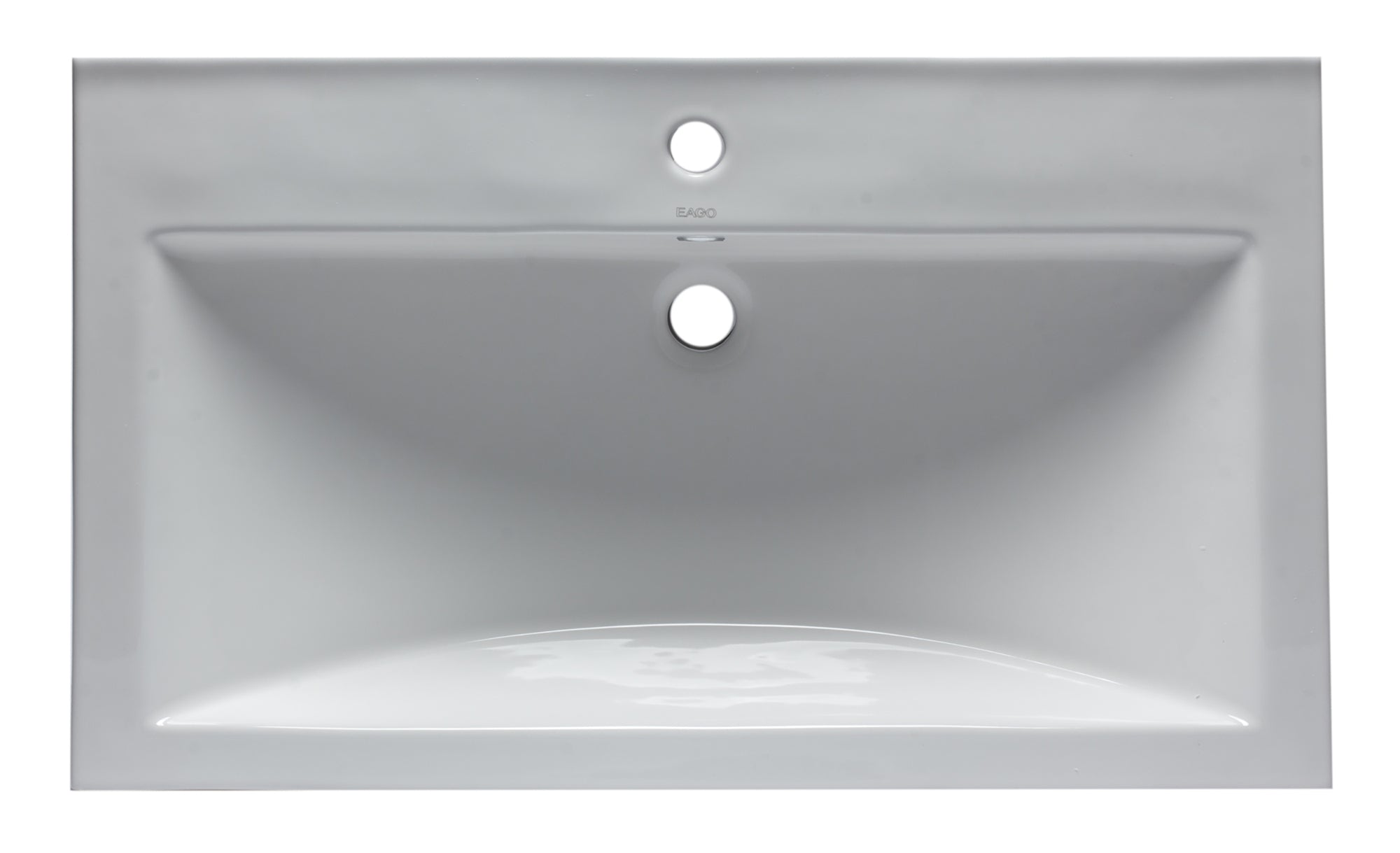 EAGO BH001 White Ceramic 32"x19" Rectangular Drop In Sink