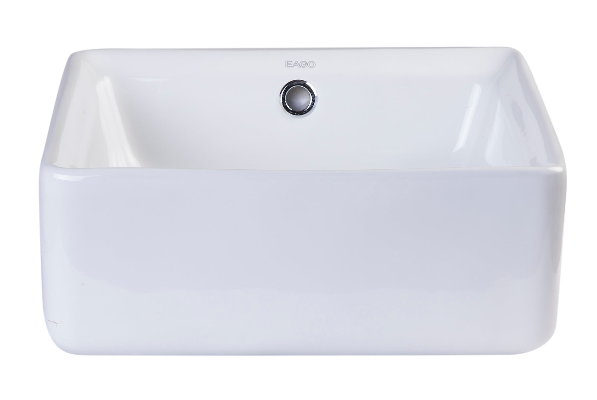 EAGO BA130  15" SQUARE CERAMIC ABOVE MOUNT BATHROOM BASIN VESSEL SINK