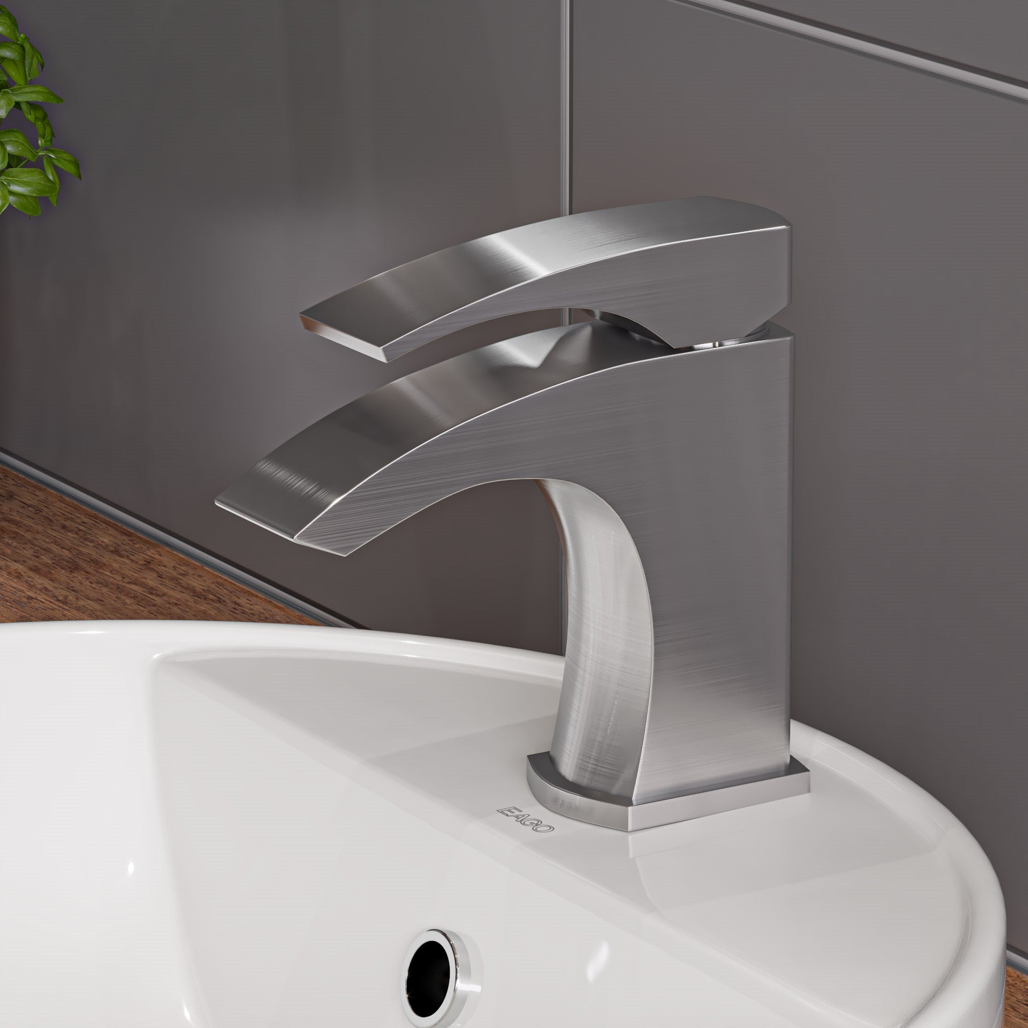 EAGO BA141  18" ROUND CERAMIC ABOVE MOUNT BATHROOM BASIN VESSEL SINK
