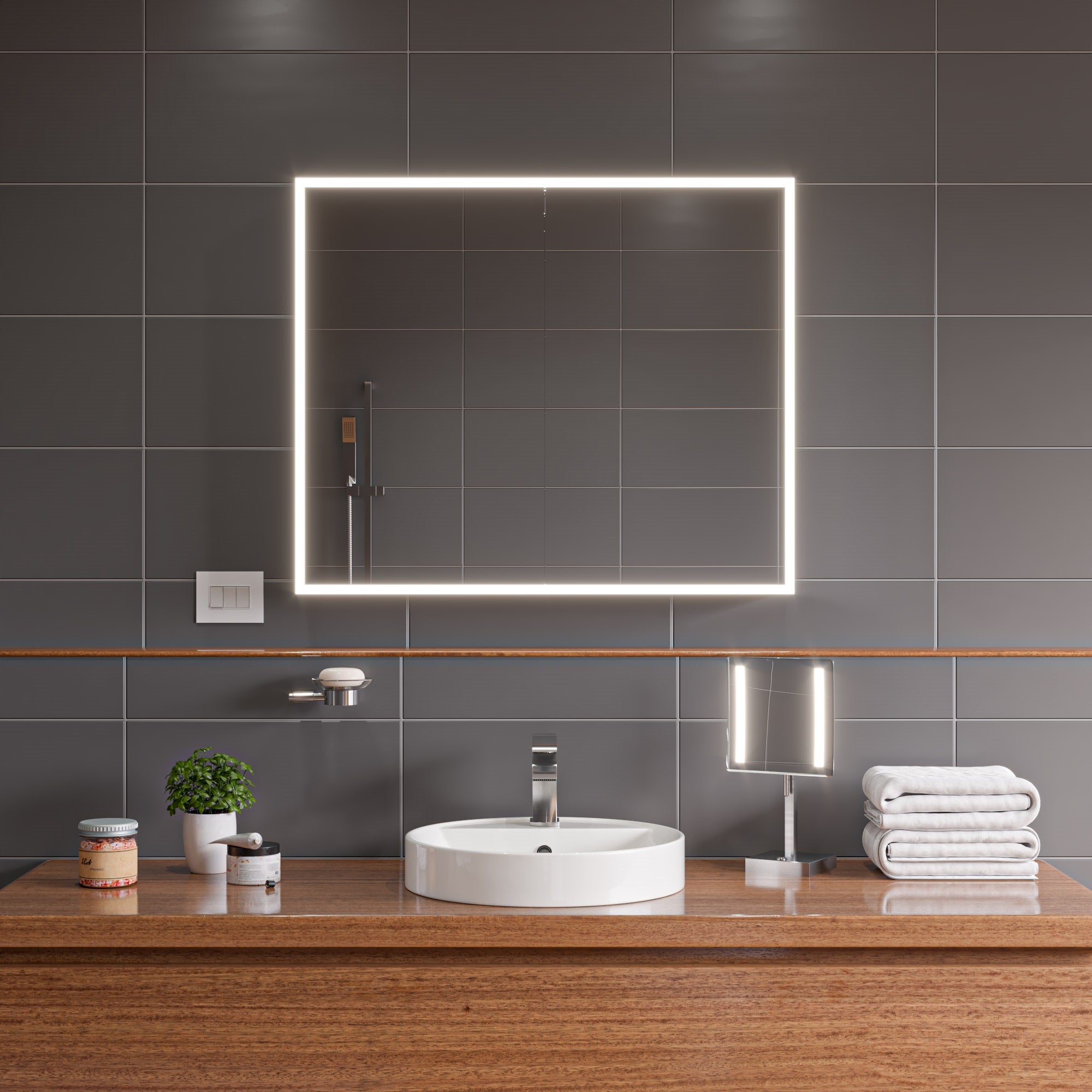 EAGO BA141  18" ROUND CERAMIC ABOVE MOUNT BATHROOM BASIN VESSEL SINK