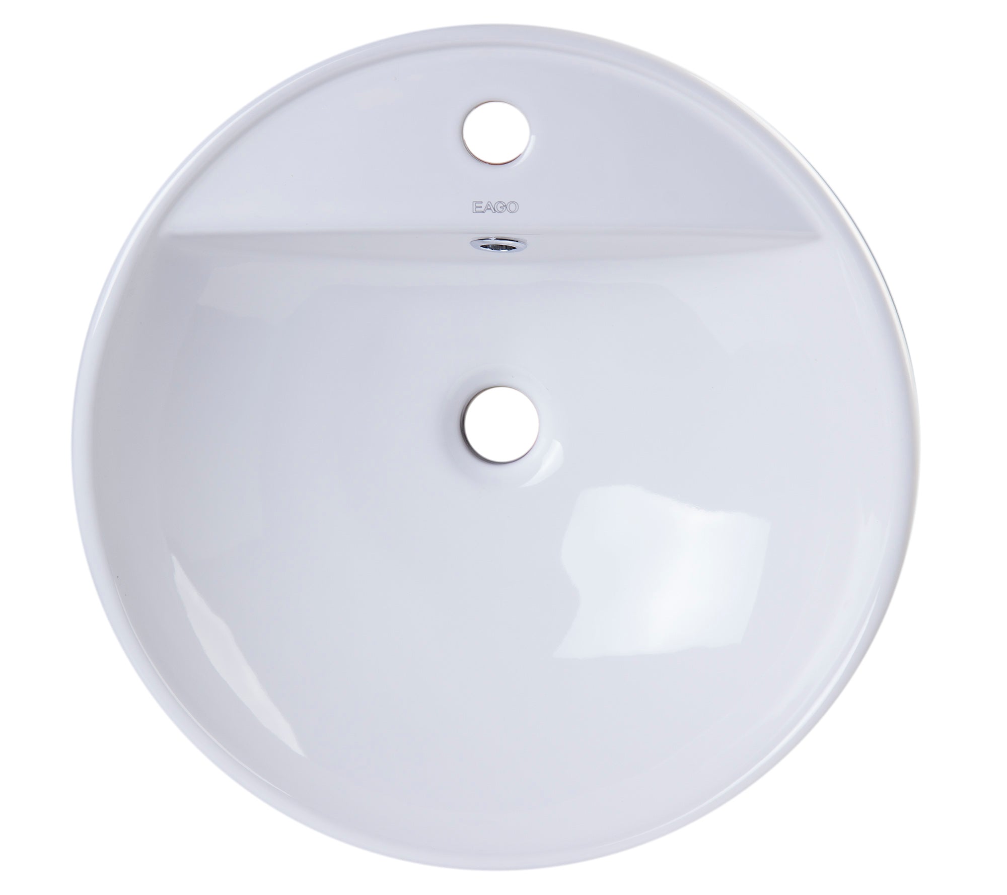 EAGO BA141  18" ROUND CERAMIC ABOVE MOUNT BATHROOM BASIN VESSEL SINK