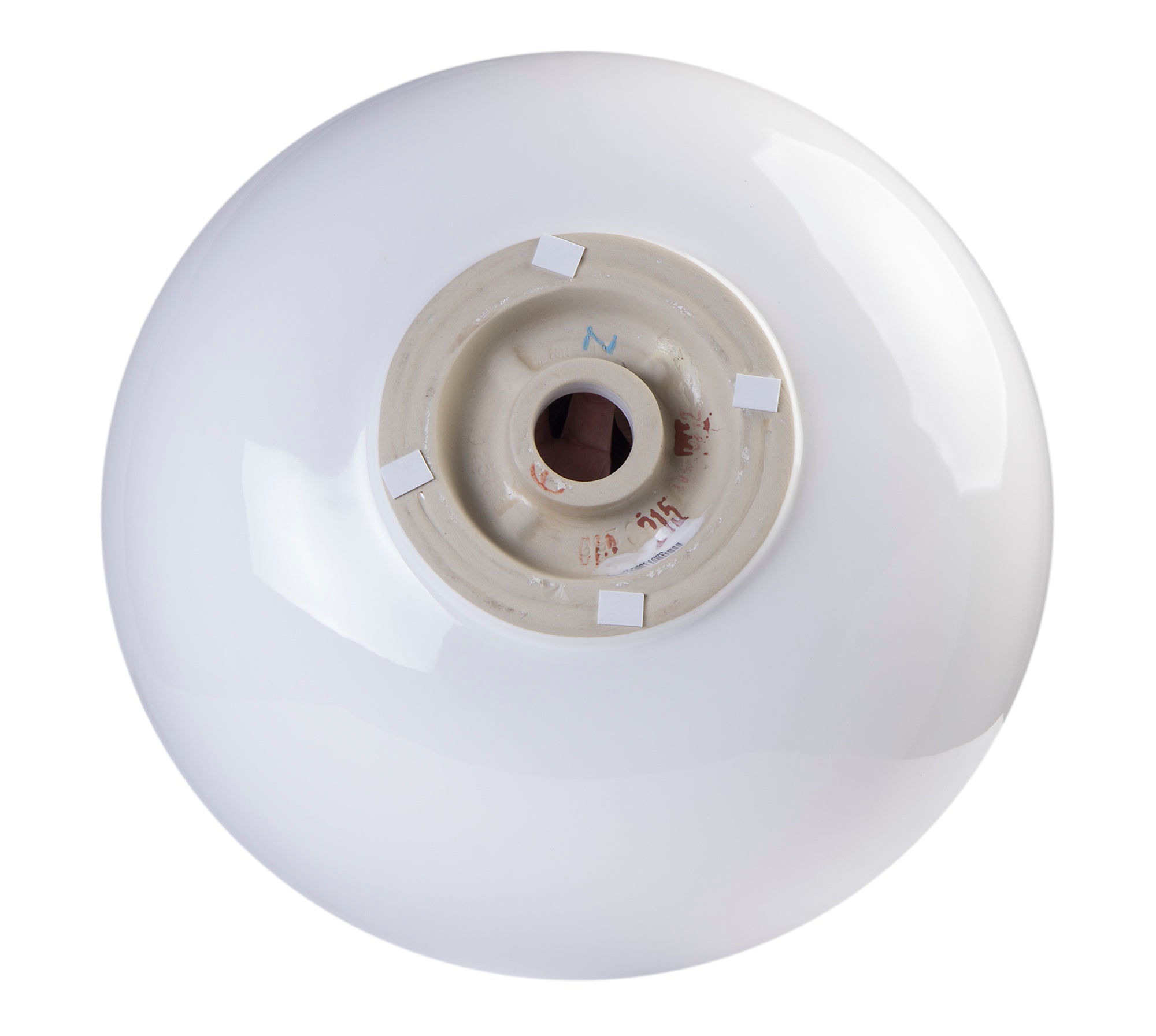EAGO BA351  18" ROUND CERAMIC ABOVE MOUNT BATHROOM BASIN VESSEL SINK