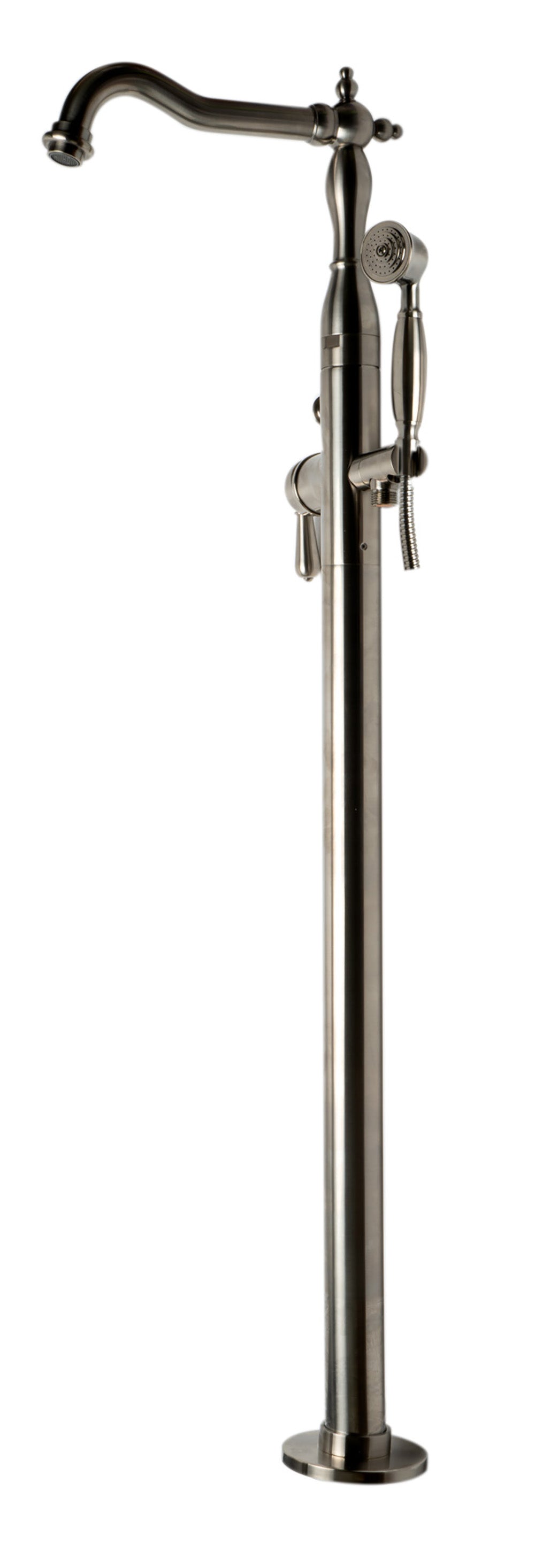 ALFI AB2553-BN Brushed Nickel Free Standing Floor Mounted Bath Tub Filler