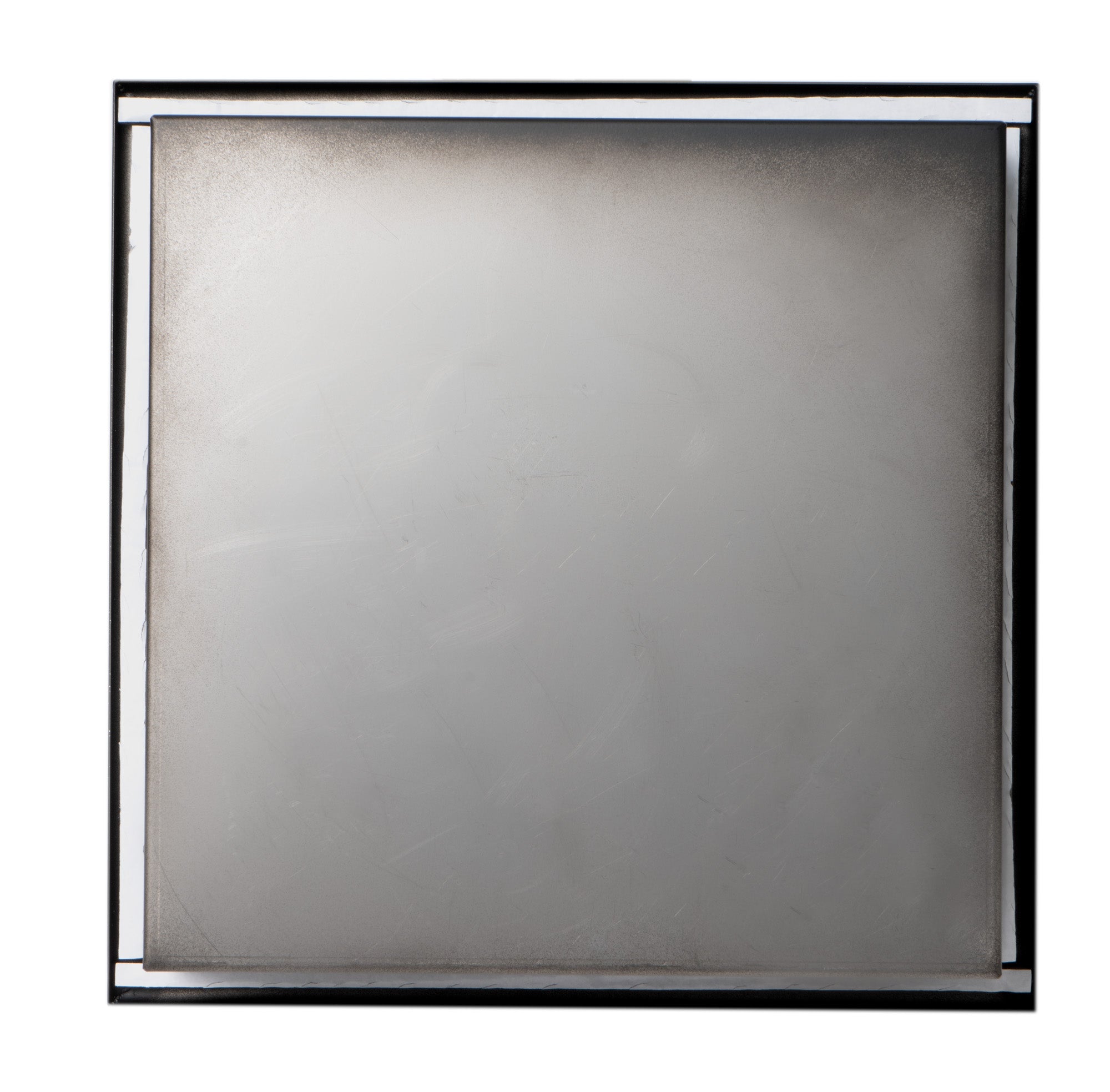 ALFI ABNC1212-BLA 12" x 12" Black Matte Stainless Steel Square Single Shelf Bath Shower Niche