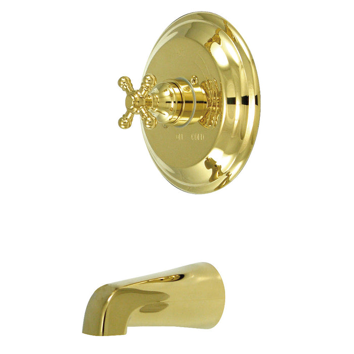 Kingston Brass KB2632BXTO Metropolitan Single-Handle Pressure Balanced Tub Faucet, Polished Brass