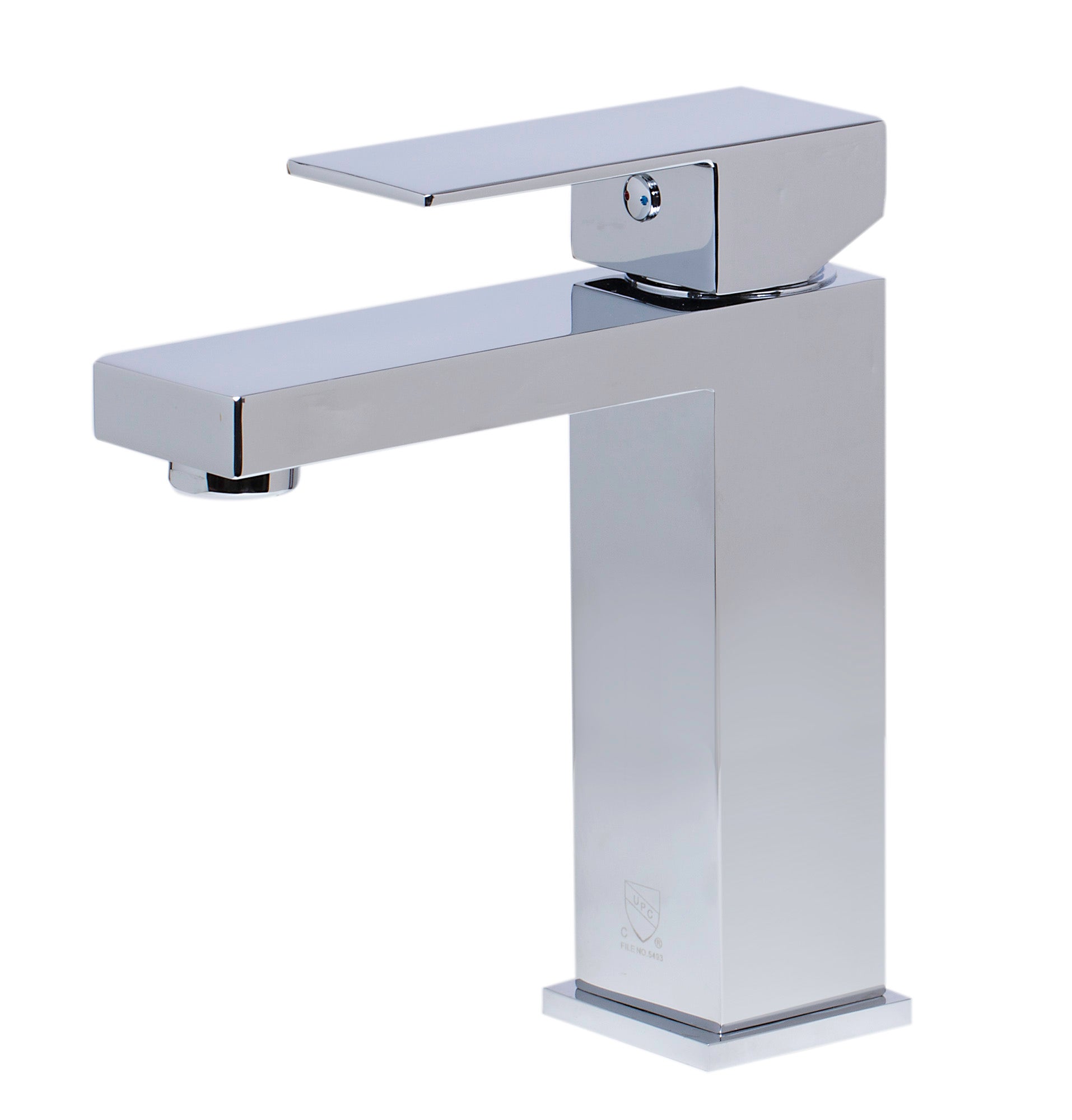 ALFI AB1229-PC Polished Chrome Square Single Lever Bathroom Faucet