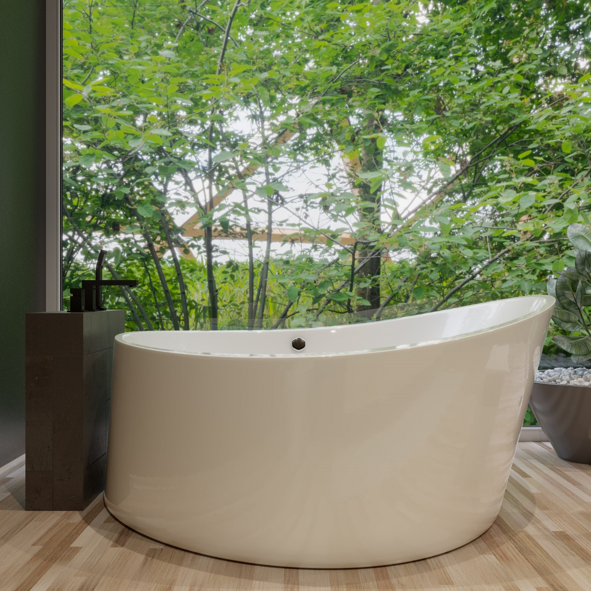 ALFI AB2322-BM Black Matte 3 Hole Deck Mounted Tub Filler with Hand Held