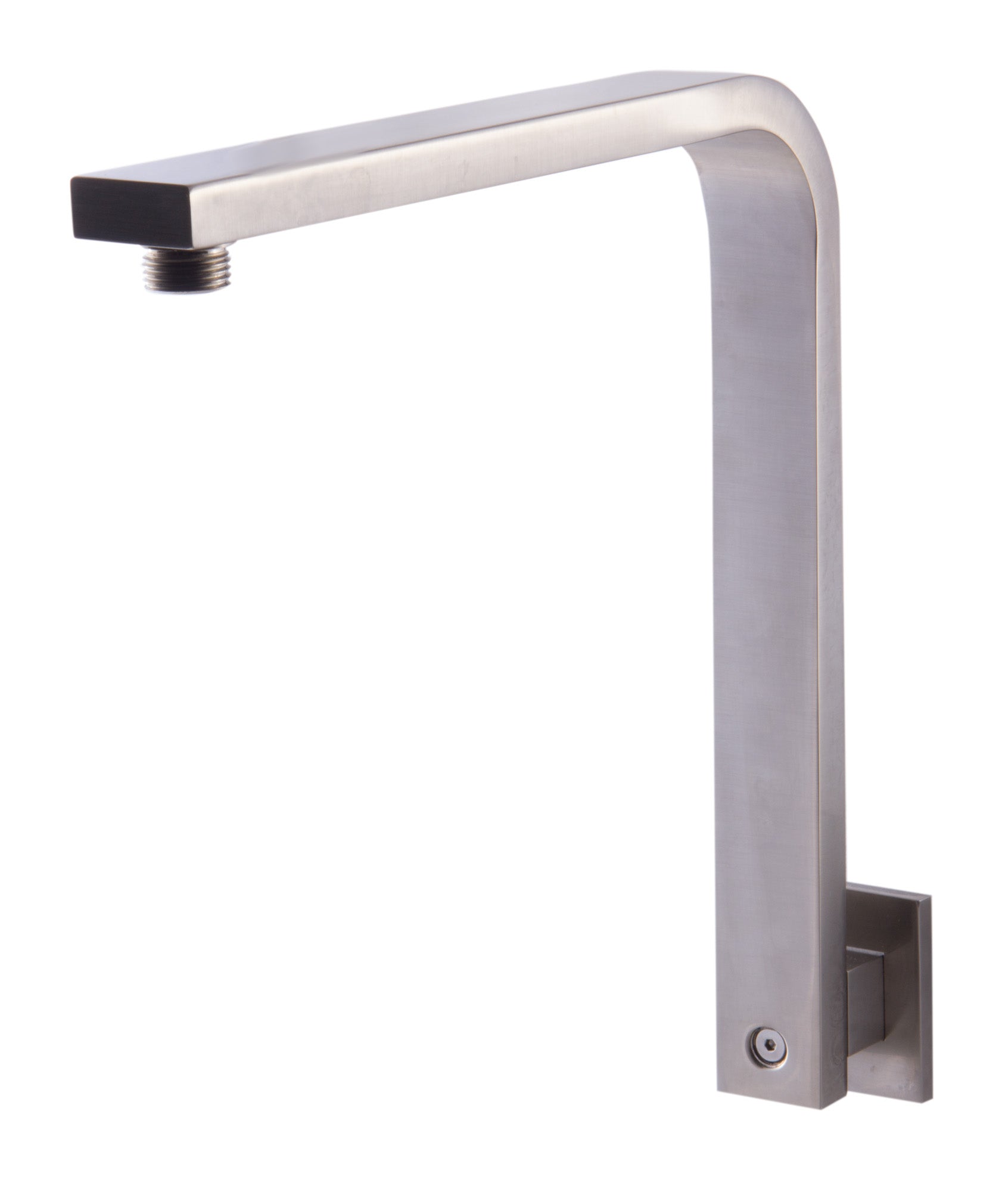 ALFI AB12GSW-BN Brushed Nickel 12" Square Raised Wall Mounted Shower Arm