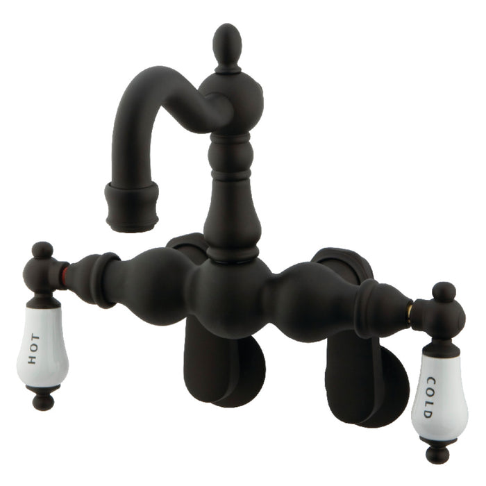 Kingston Brass CC1085T5 Vintage Adjustable Center Wall Mount Tub Faucet, Oil Rubbed Bronze
