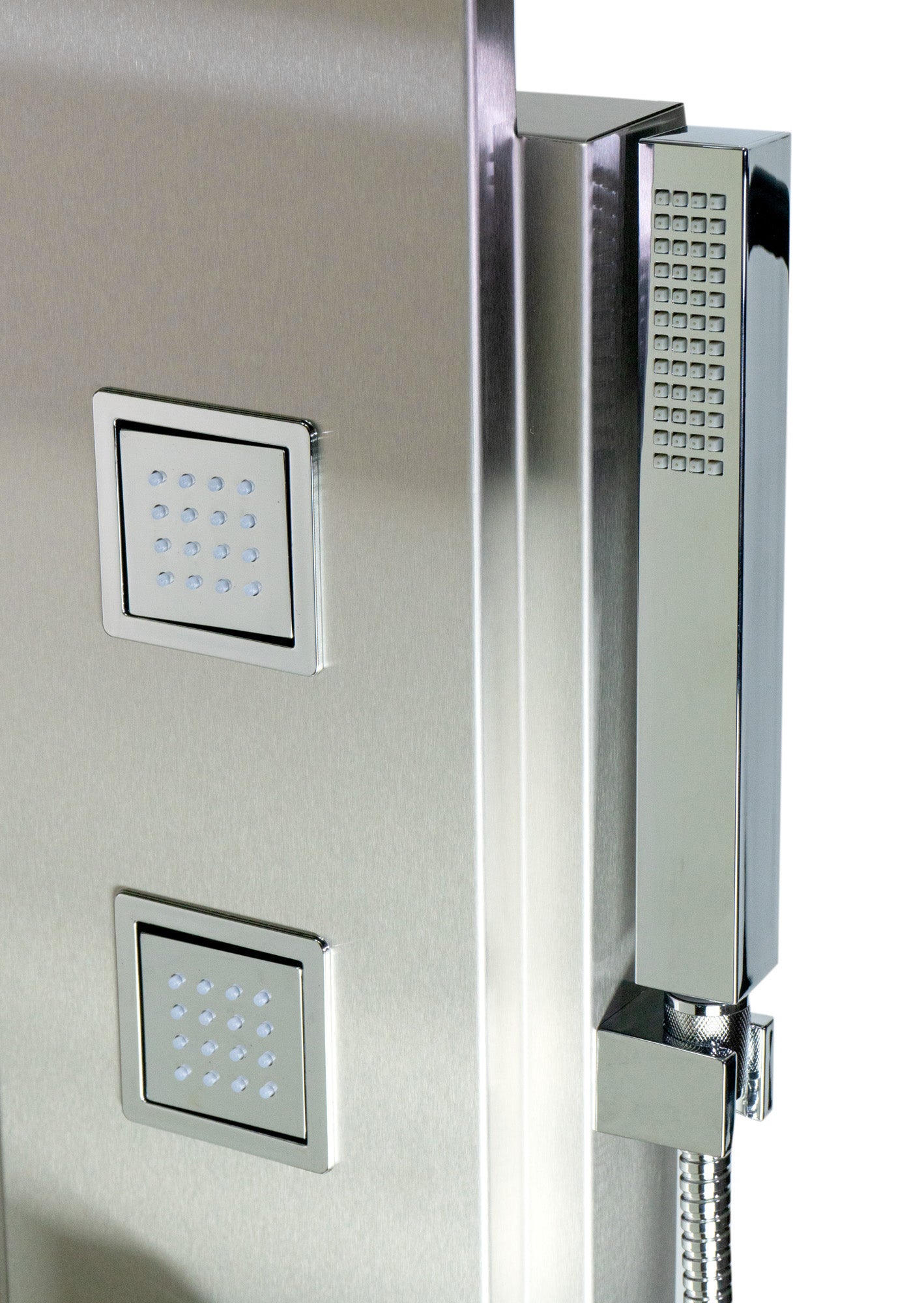 ALFI ABSP10 Modern Stainless Steel Shower Panel with 4 Body Sprays