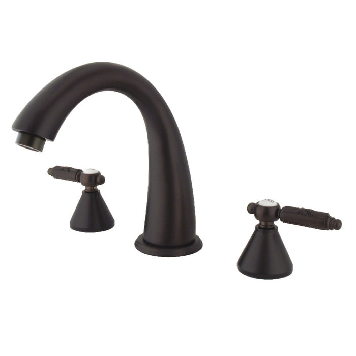 Kingston Brass KS2365GL Roman Two-Handle Deck Mount Roman Tub Faucet, Oil Rubbed Bronze