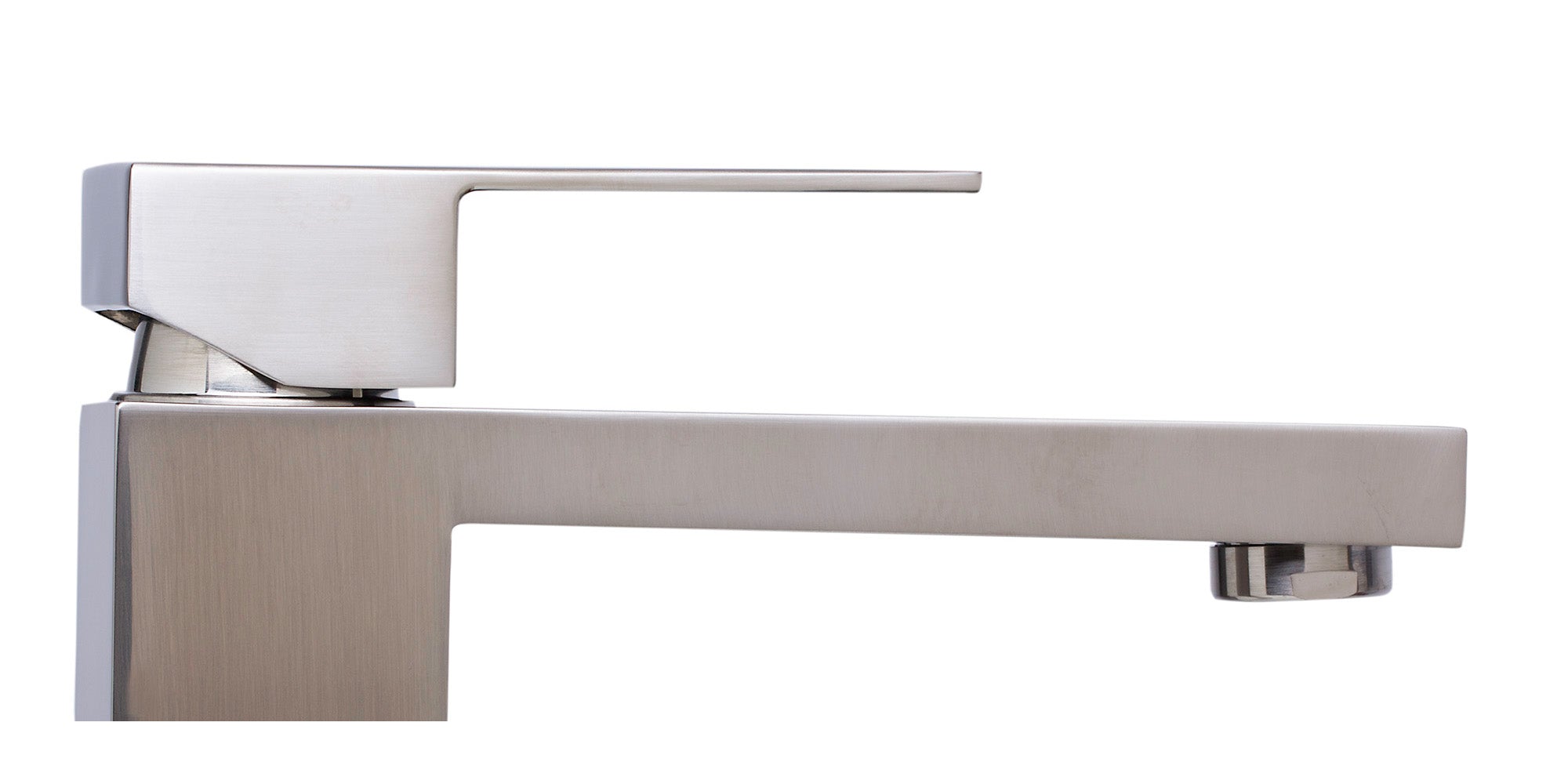 ALFI AB1129-BN Brushed Nickel Tall Square Single Lever Bathroom Faucet